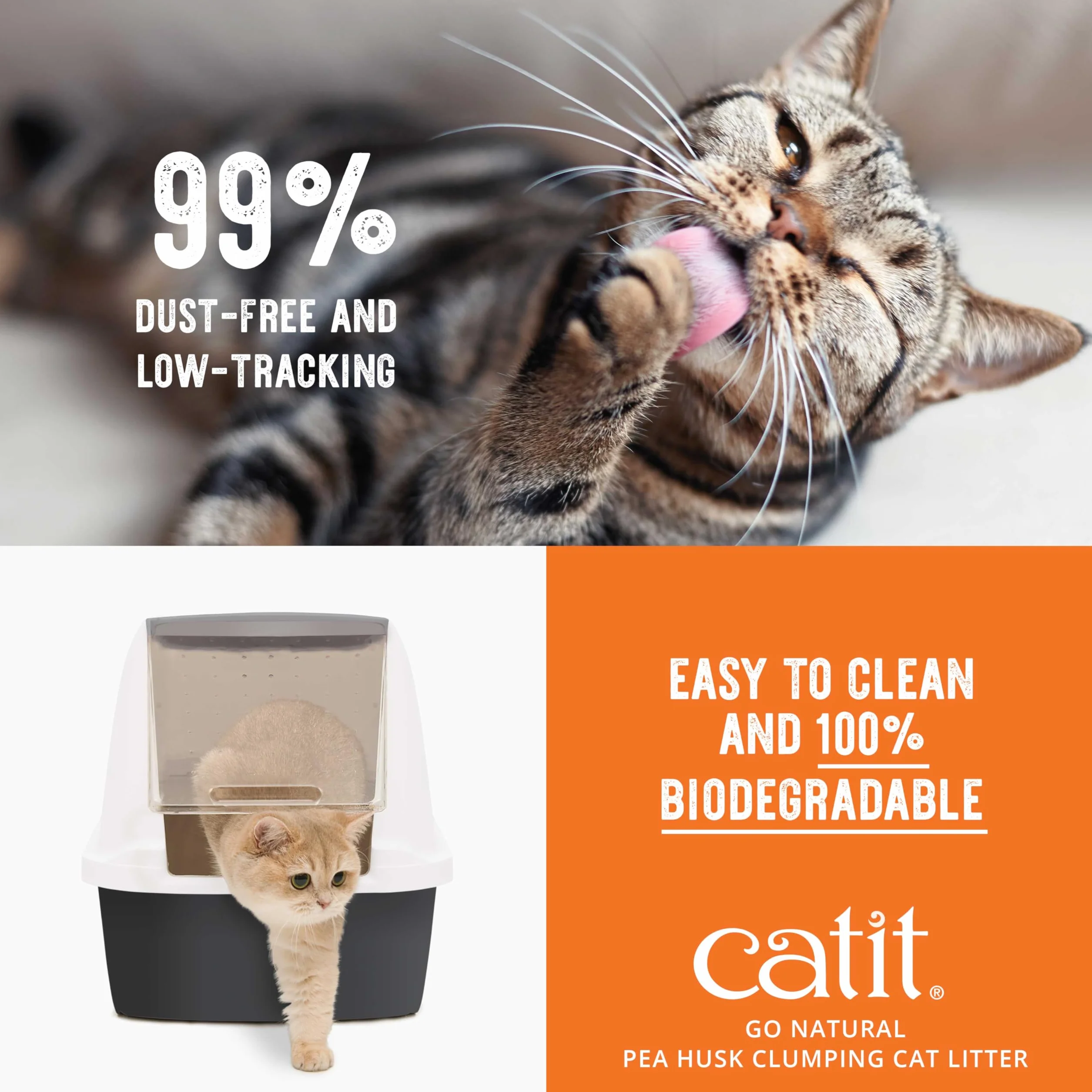 Catit Go Natural! Arena Guisantes, Aroma Vainilla 5.6 kg