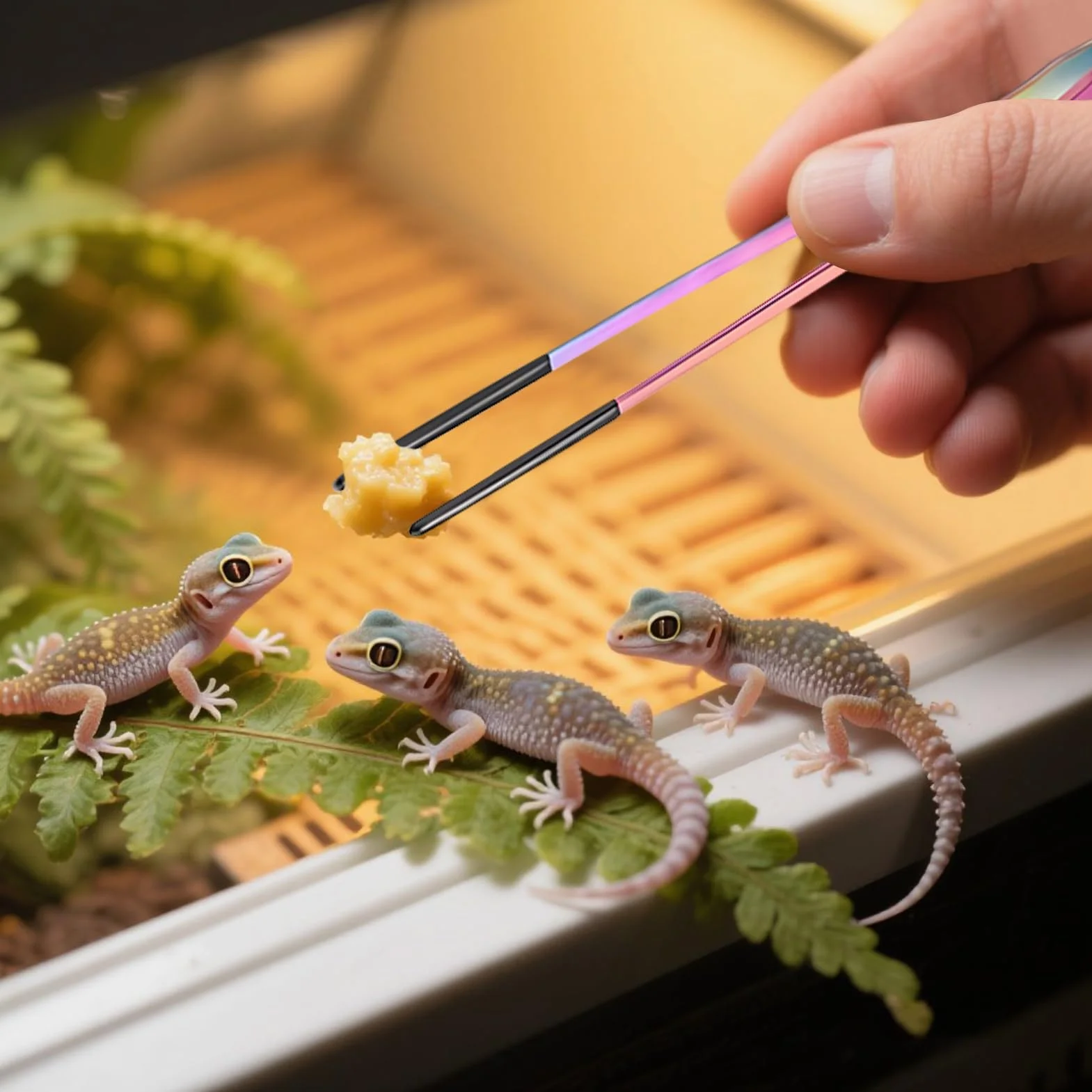 Pinzas para Reptiles,Pinzas Largas para Acuario | Accesorios Antideslizantes Cabezal Silicona para Serpientes Arañas Lagartos Mascotas Plantas Acuáticas Acuario Hogar