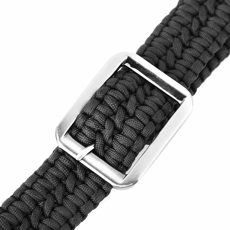 Cinturón de Supervivencia de Paracord Duradero, Cuerda Tejida Hecha a Mano para Acampar y Senderismo