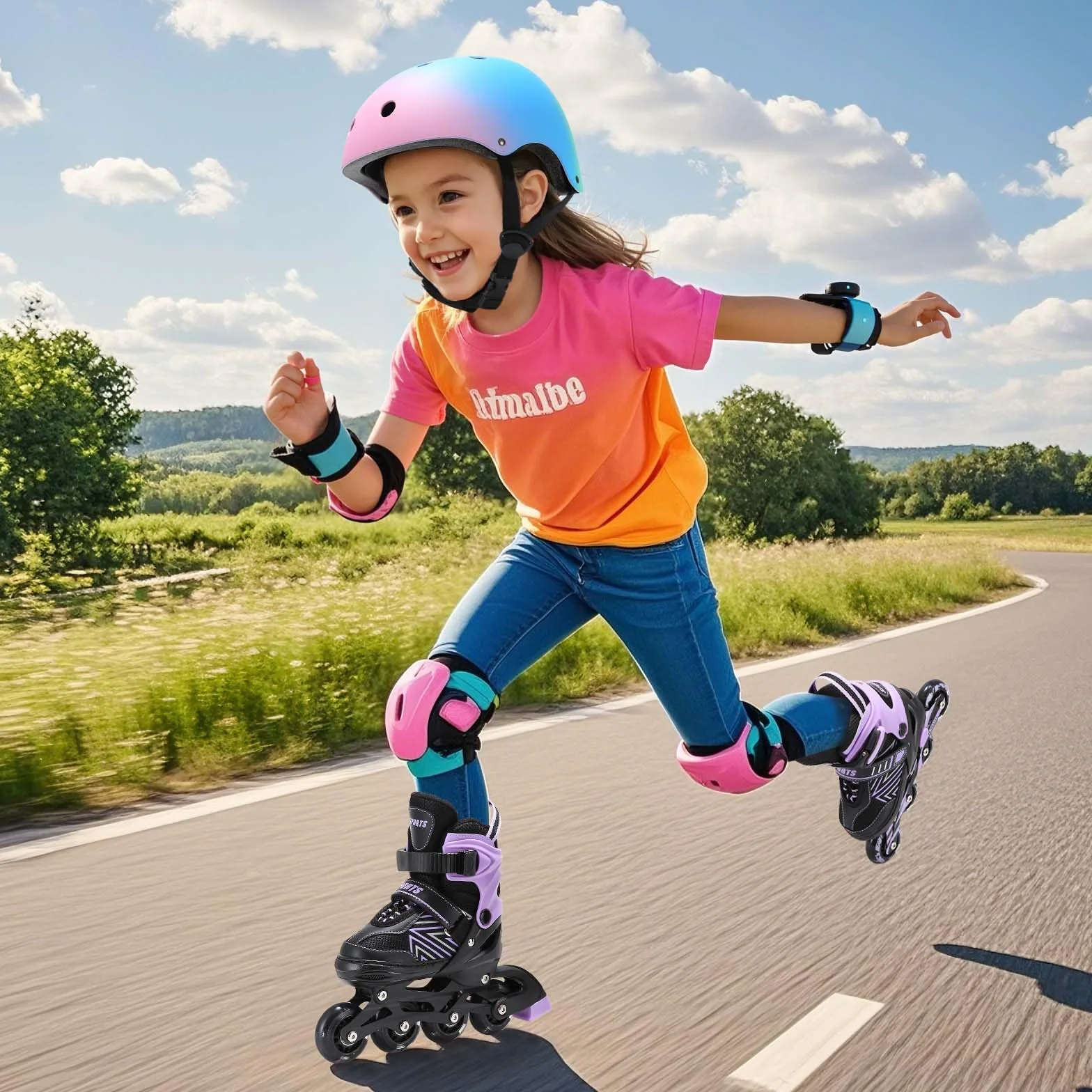 Patines Ajustables para Niños con Ruedas de Iluminación para Principiantes