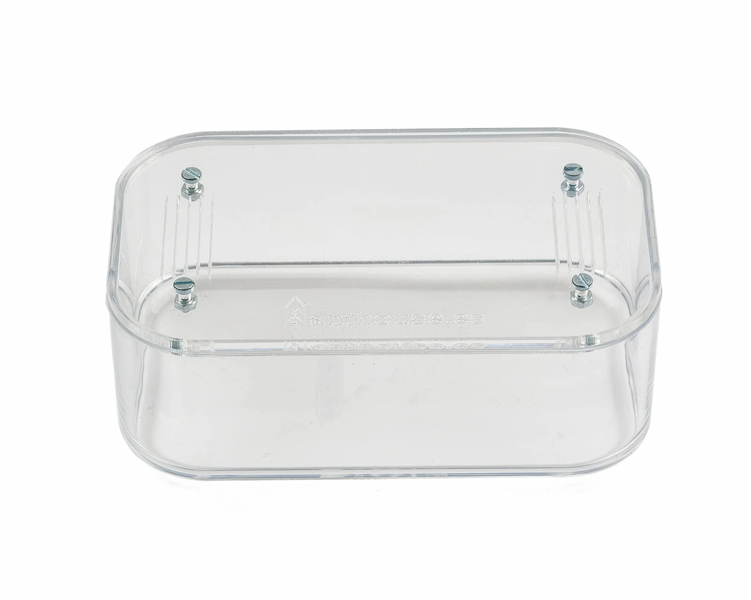 Anthouse.es - Hormiguero Natural de Arena - Kit Hormiguero Acrílico Básico (Sándwich + Caja de Forrajeo) - Granja de Hormigas con Colonia de Hormigas Incluida - 12x10x 1 cm y 18x10x5 cm