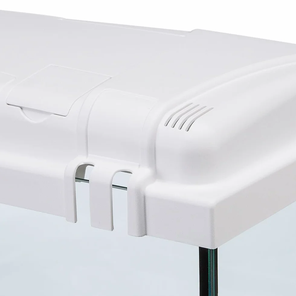 Hydor Acuario 60 litros para Peces Tropicales o de Agua Dulce, Incluye: Lámpara LED, Filtro Interno 2 Etapas para Agua cristalina, Calentador, 60 x 31,5 x h 39,5 cm Blanco
