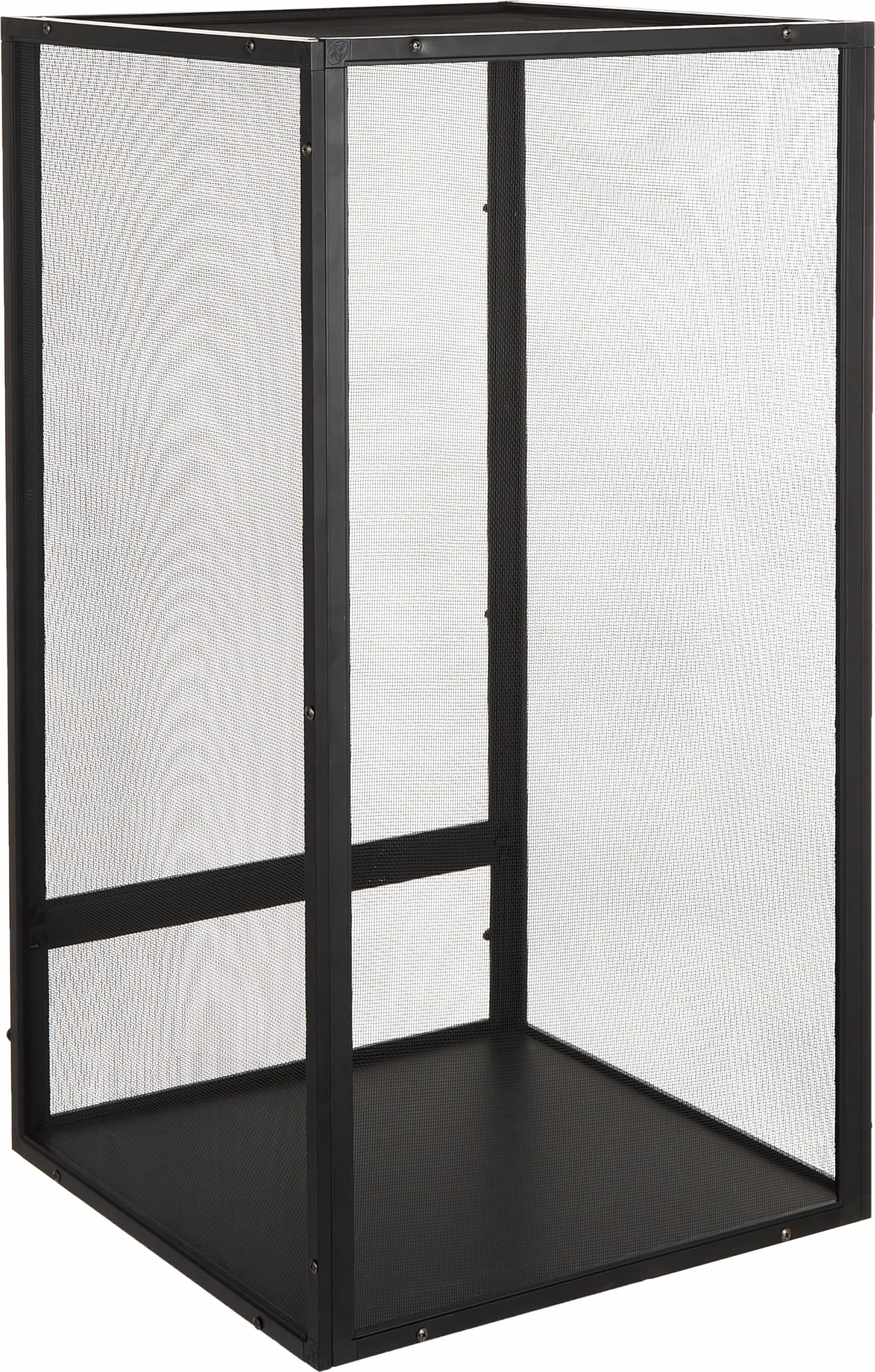Zoo Med Repribreeze Caja de Aluminio Anticorrosión para Reptiles, Jaula de Vidrio para Dragones Barbudos, Iguanas y Lagartos, Fácil Limpieza, 40 x 40 x 76 cm