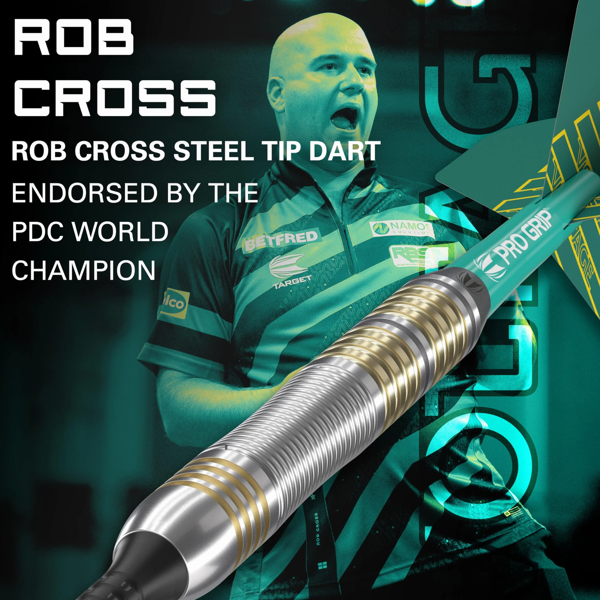 Target Darts Rob Cross 18G Juego de Dardos de Punta Blanda de Latón