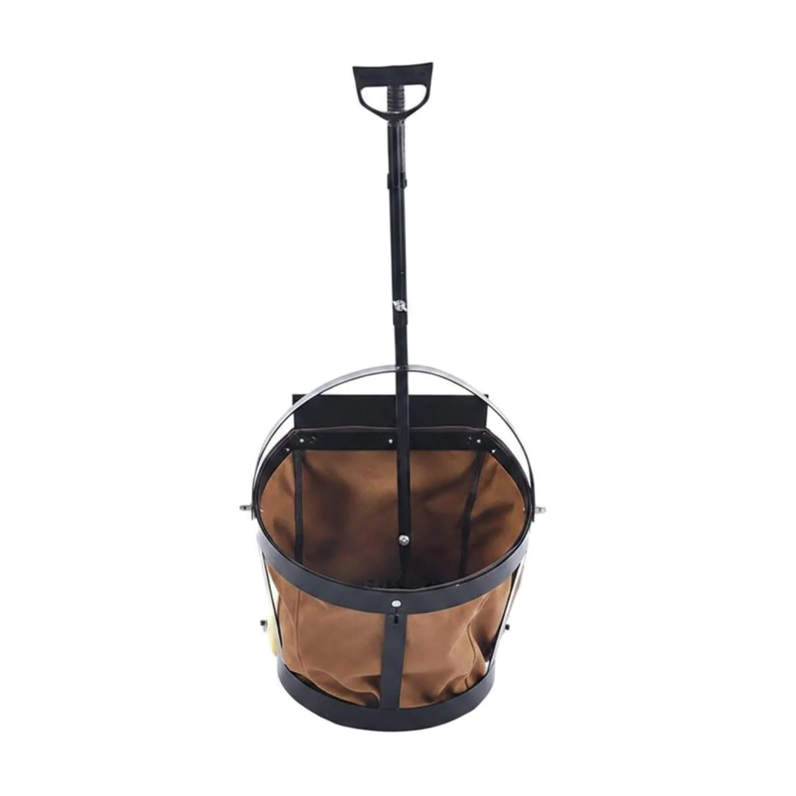 Recogedor de Estiércol con Pala Carro Bolsa y Mango Largo Acero Inoxidable Ruedas para Movilidad Fluida y Trabajo Continuo Adecuado para s Áreas de Entrenamiento