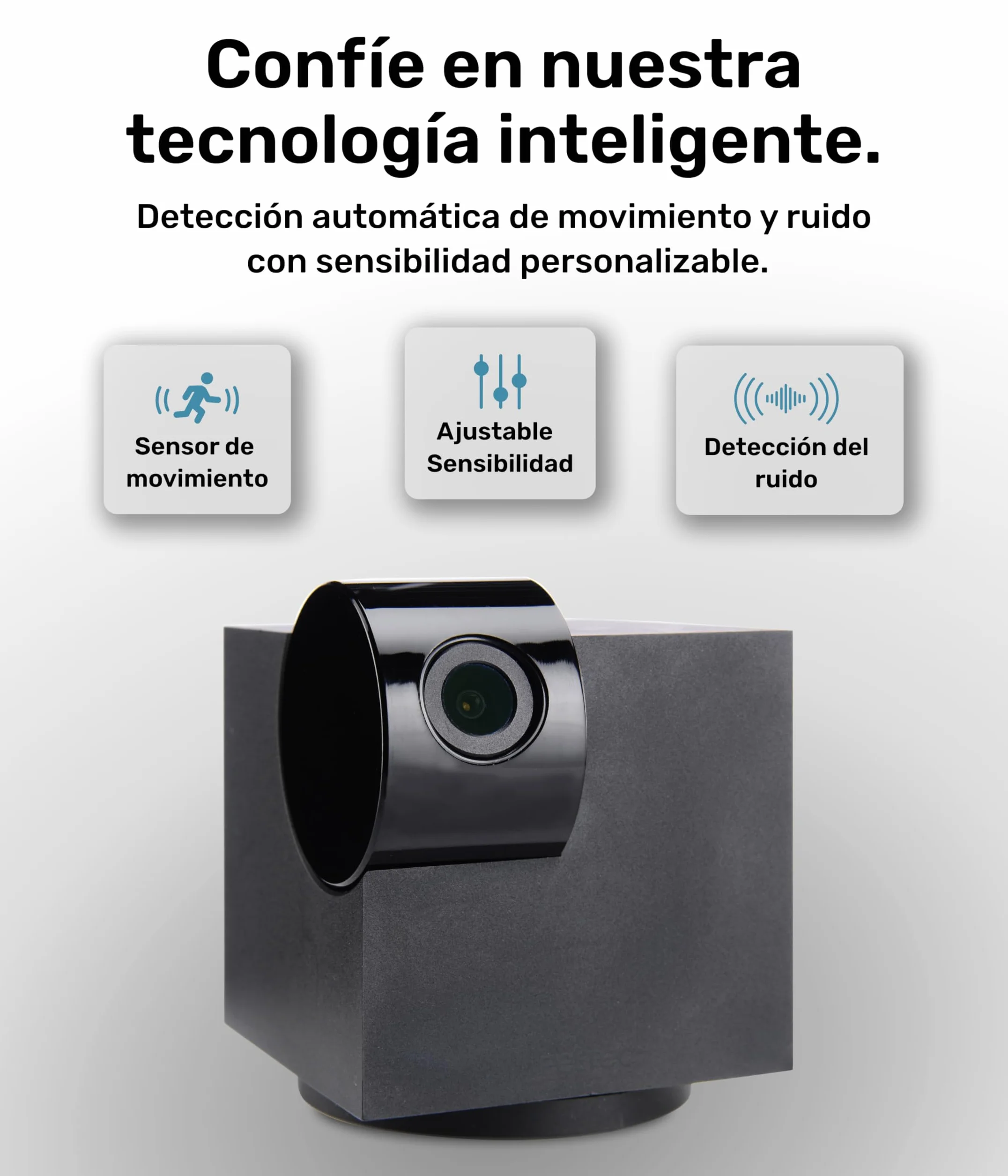 PetTec® CAM 360° Cámara para Mascotas con App [SIN SUSCRIPCIÓN] - Cámara para Perros y Gatos en Casa con Detección de Movimiento y Visión Nocturna - Vista Completa HD 360° Panorámica e Inclinable