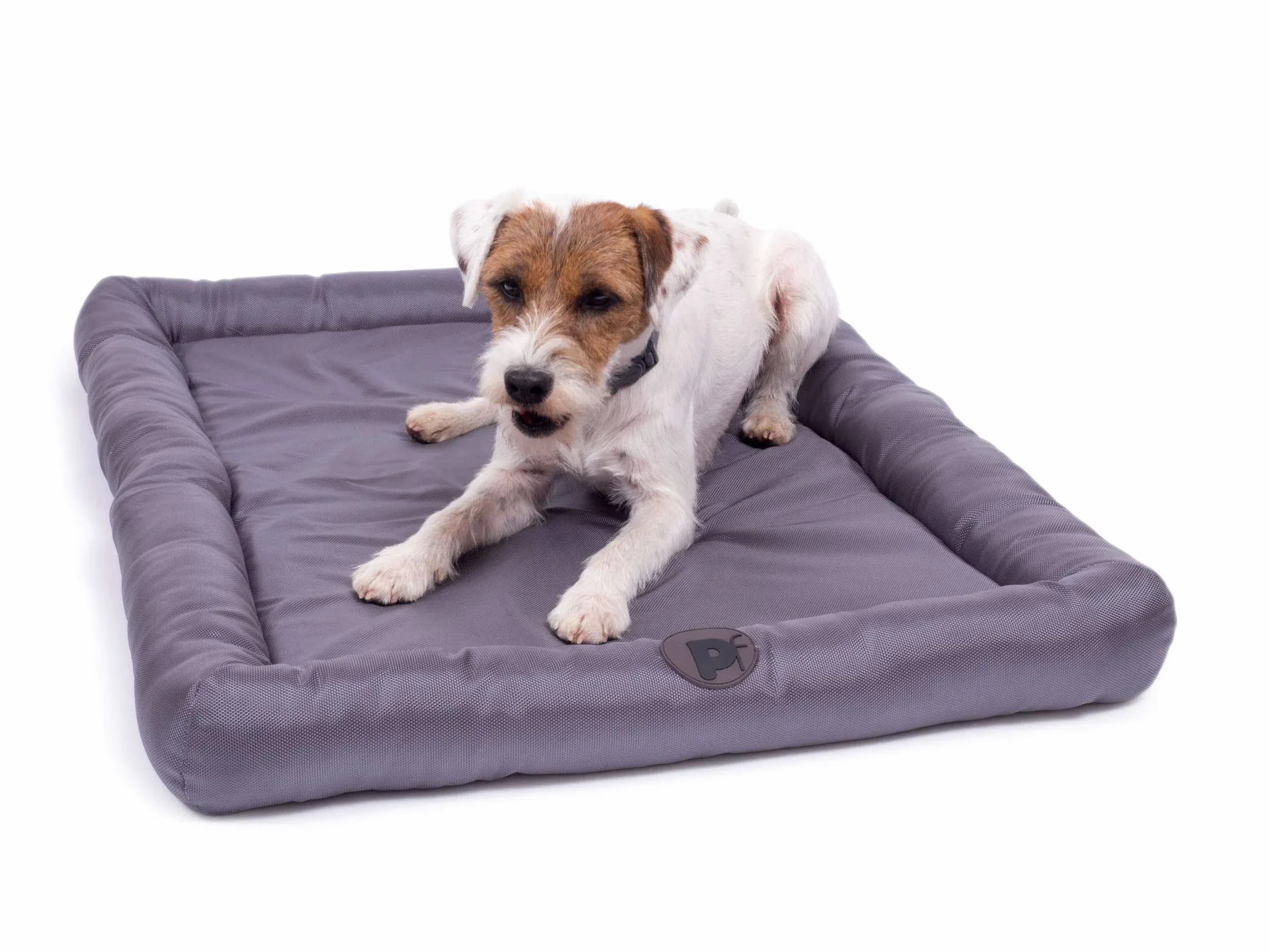 Petface Colchón Impermeable de Espuma viscoelástica para Perro, 100,5 cm, Color Gris