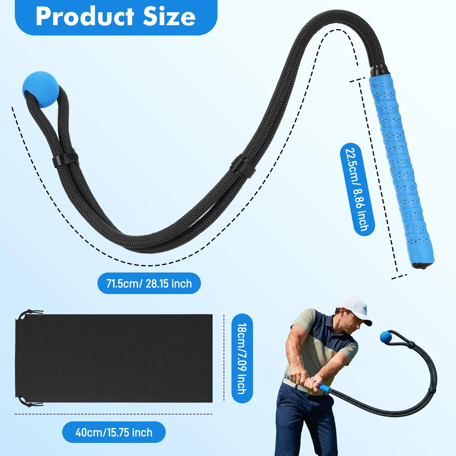 Starvortex Ayuda para Entrenamiento del Swing de Golf, Equipo de Entrenamiento de Golf