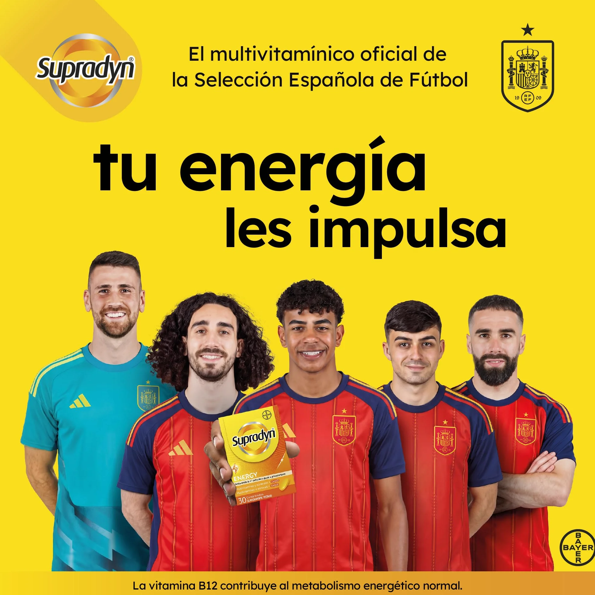 Supradyn Expert Vitamina B12 1000 µg Metilcobalamina Pura 90 Comprimidos Bucodispersable Suplemento Energía Memoria Sistema Nervioso Vegano Sin Gluten