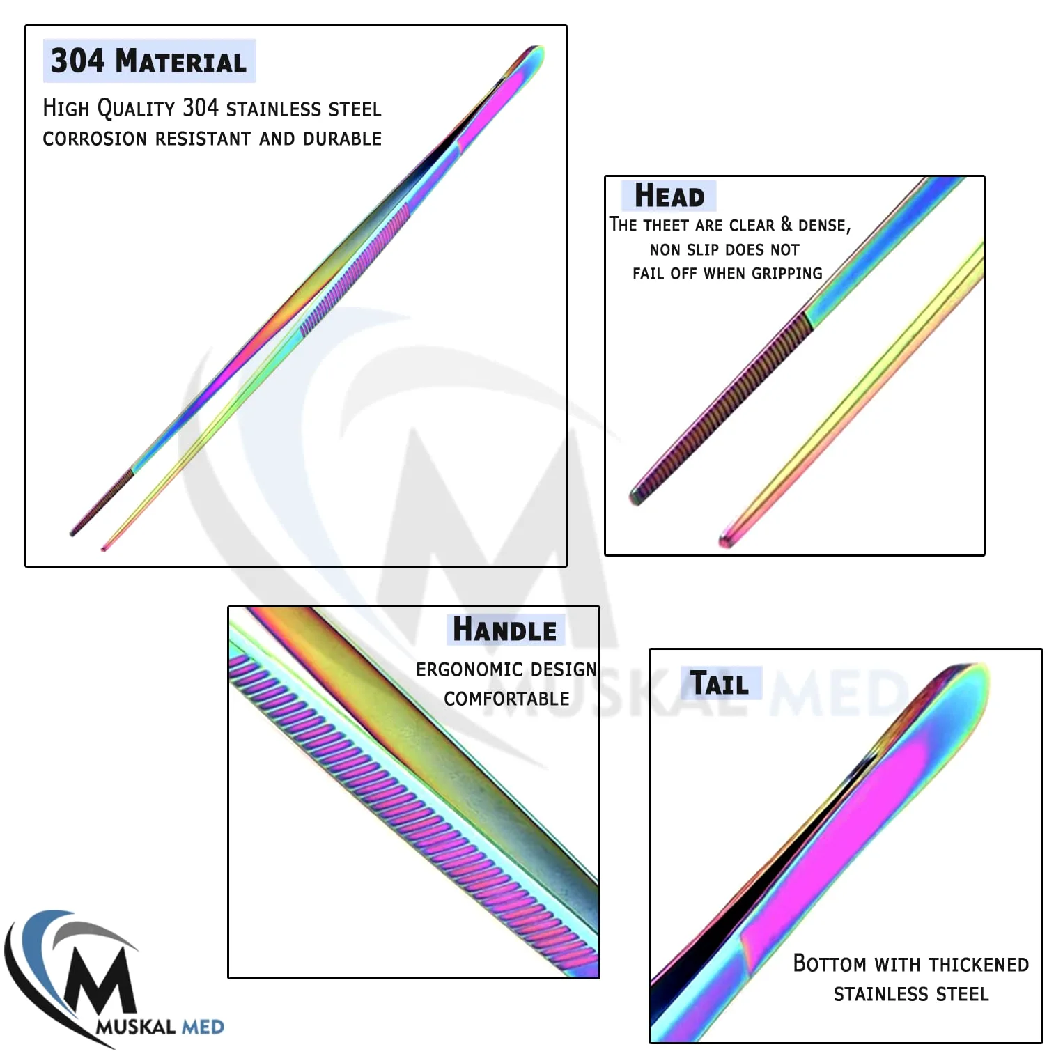 Pinzas rectas de acero inoxidable para acuario, para peceras, plantas acuáticas, mango largo, pinzas de alimentación de reptiles, 61 cm, multicolor