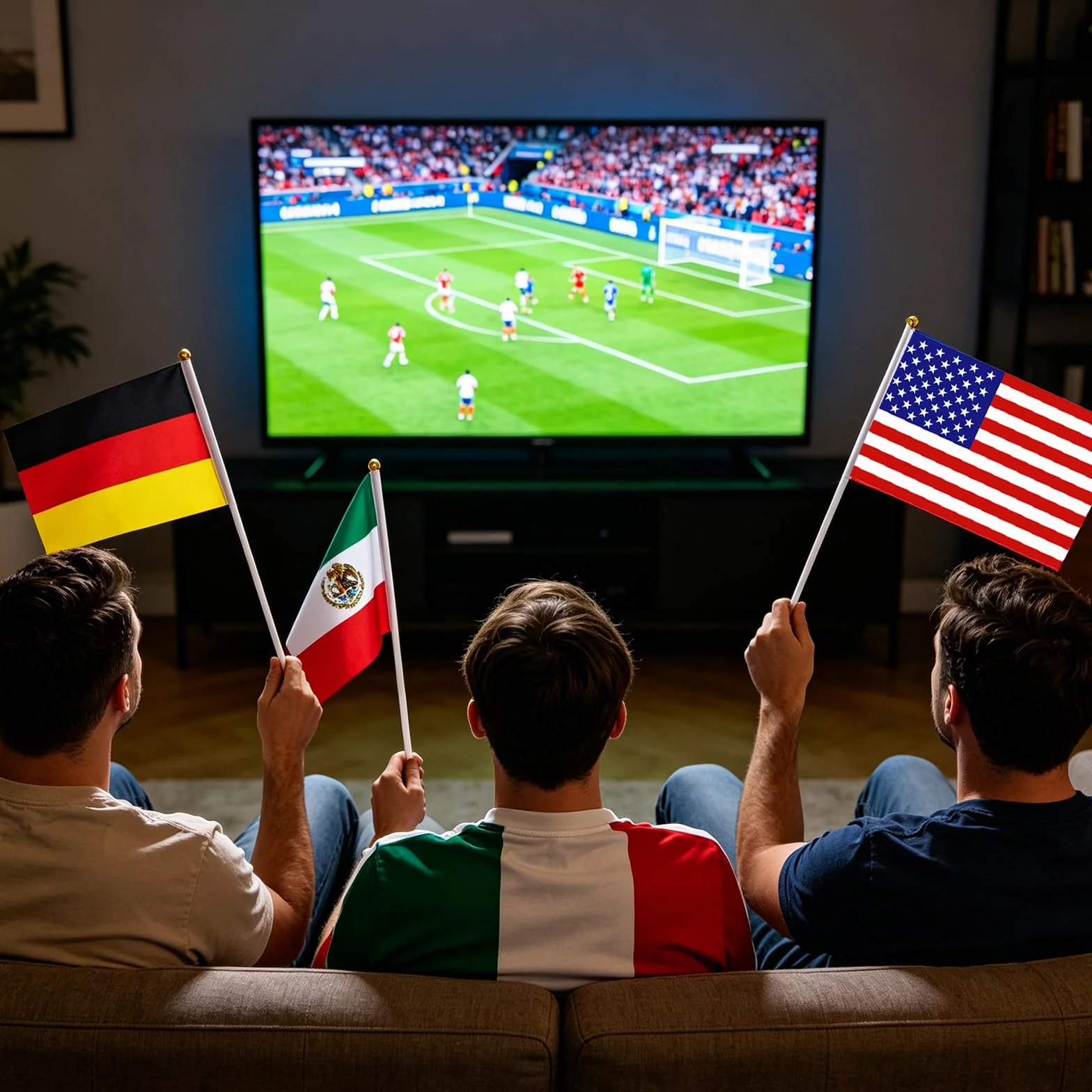 48 banderas de países pequeñas de mano doble cara para Mundial de Fútbol 2026