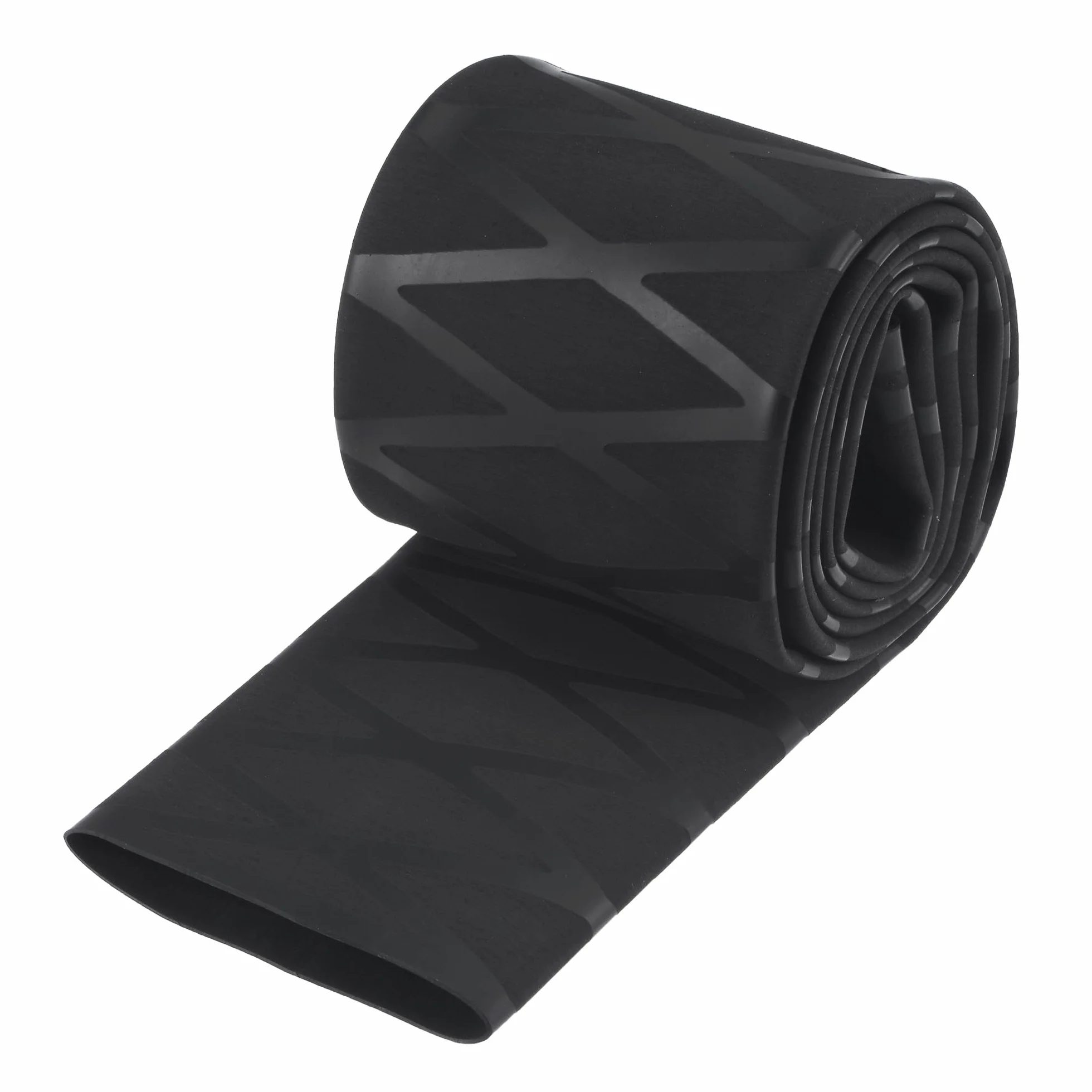 Sourcing Map Termorrectráctil Envoltura Tubería para Pescar Cañas Puños 45mm 72mm 3.3pies 1.8:1 Relación Negro
