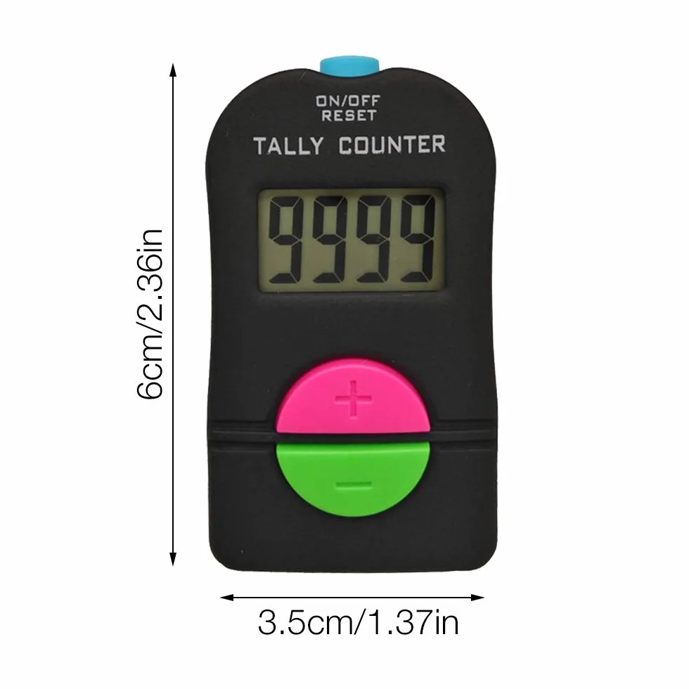 Contador de Mano Digital Deportivo Golf 2 Piezas Clicker Manual 0-9999