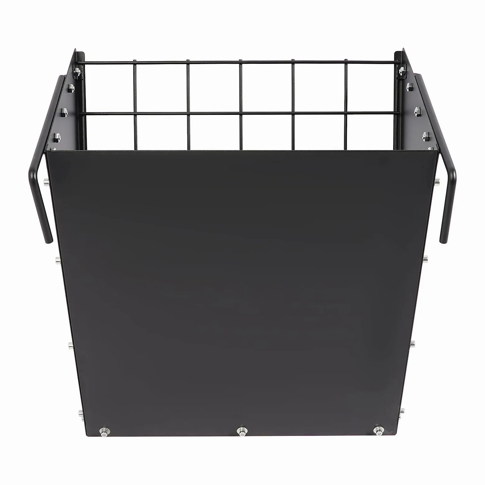 Dispensador de heno de gran capacidad, resistente, con gancho, ideal para ovejas, cabras y caballos (negro)