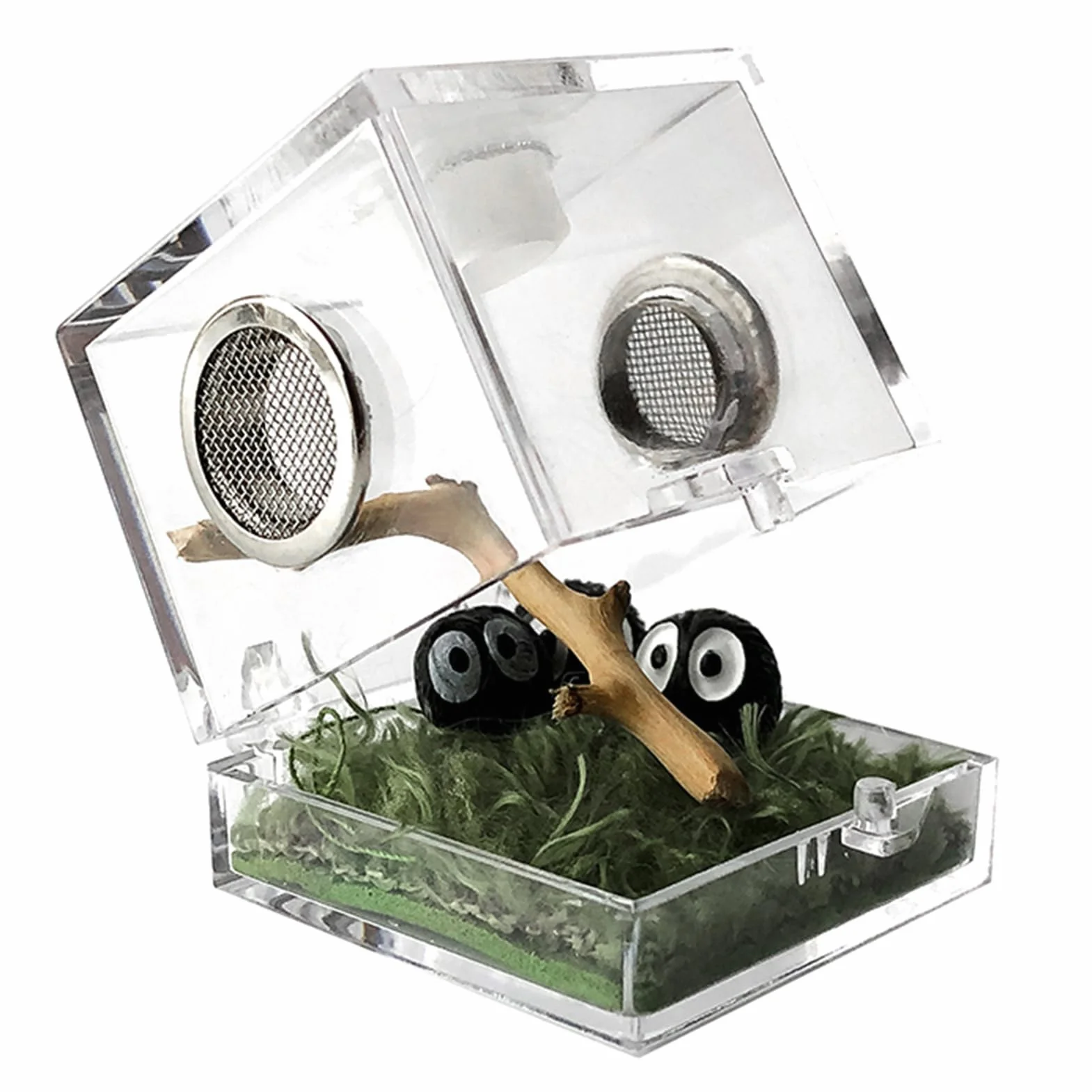 Caja de cría de 1 Piezas - Acrílico Transparente Reptil Habitat Case, para Spider Lizard Geckos Caracoles,Estuche de Terrario para Mini Mascota, Serpiente, Araña, Tarántulas, Molino