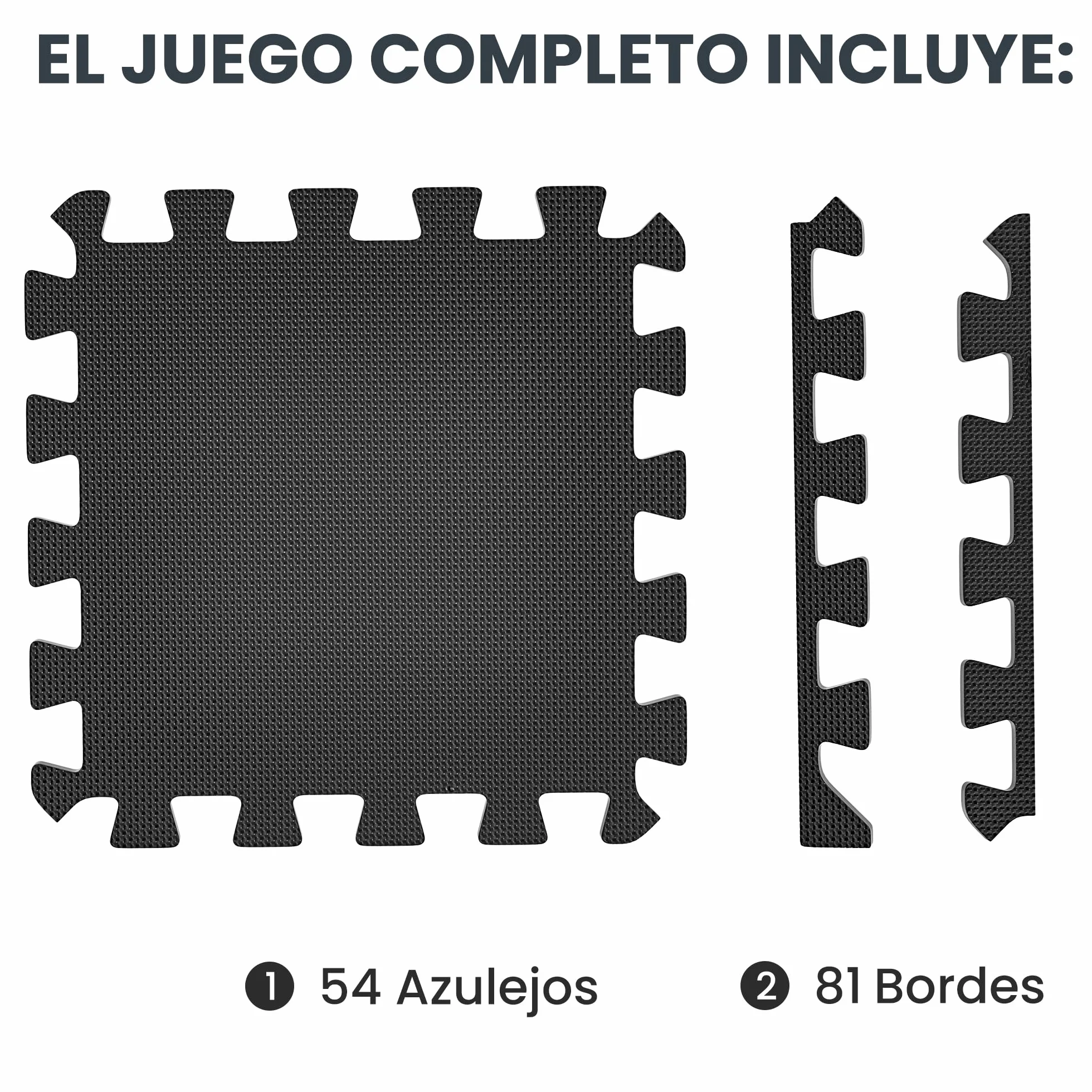 Ultrasport Tatami Suelo Goma EVA Puzzle 54 Piezas Alfombra Gimnasio Acolchado