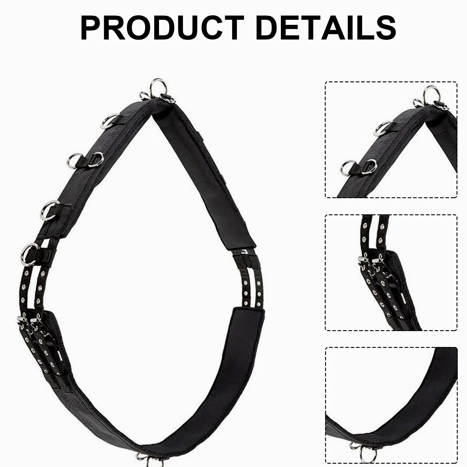 Cinturón abdominal para entrenamiento de caballos, arnés multifuncional, equipo de equitación, cinturón abdominal