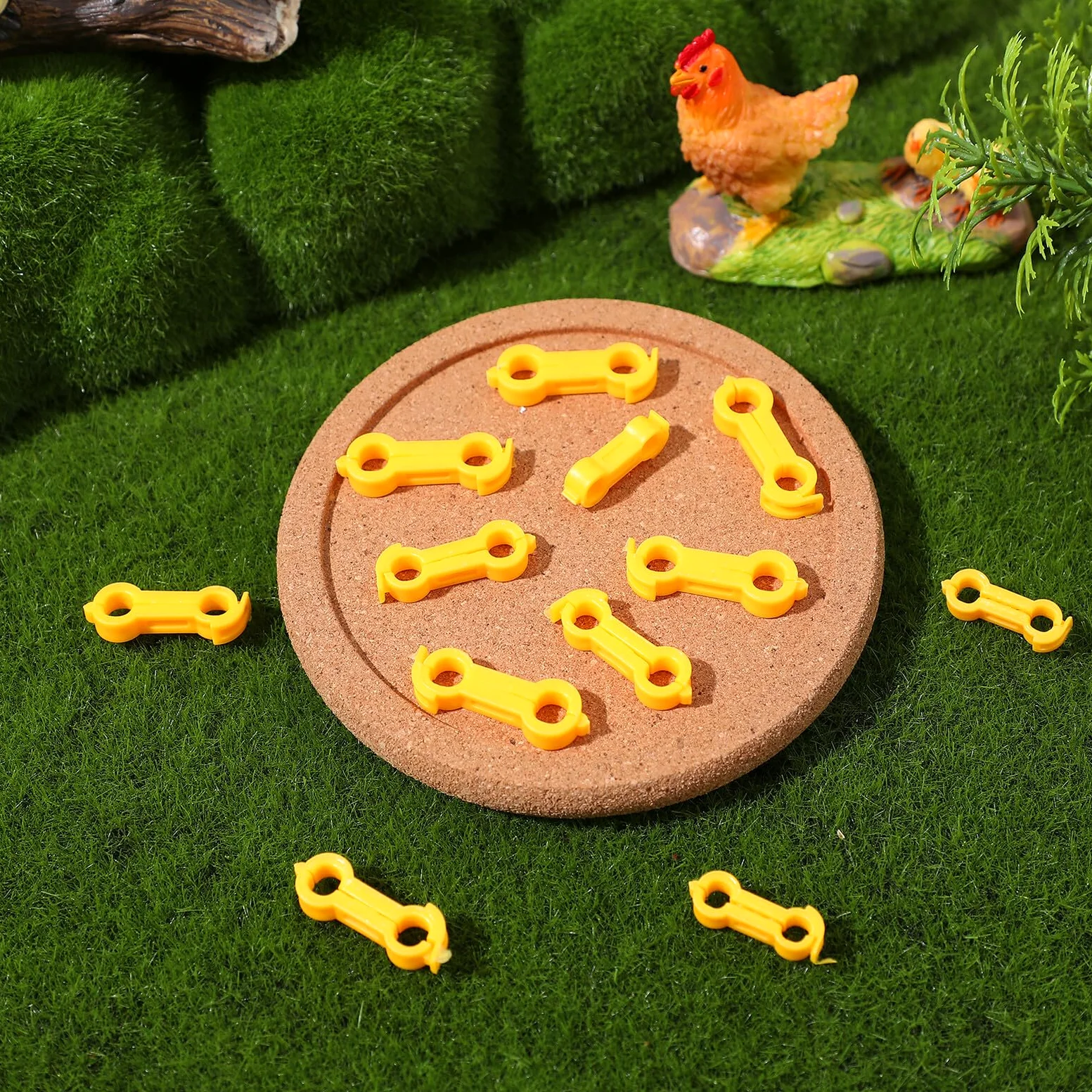 12 Piezas Corrector para Patas de Pollito de Anillos Soporte Científico para Corrección de Patas Abiertas Aves Pequeñas y Pollitos y Fácil de Limpiar