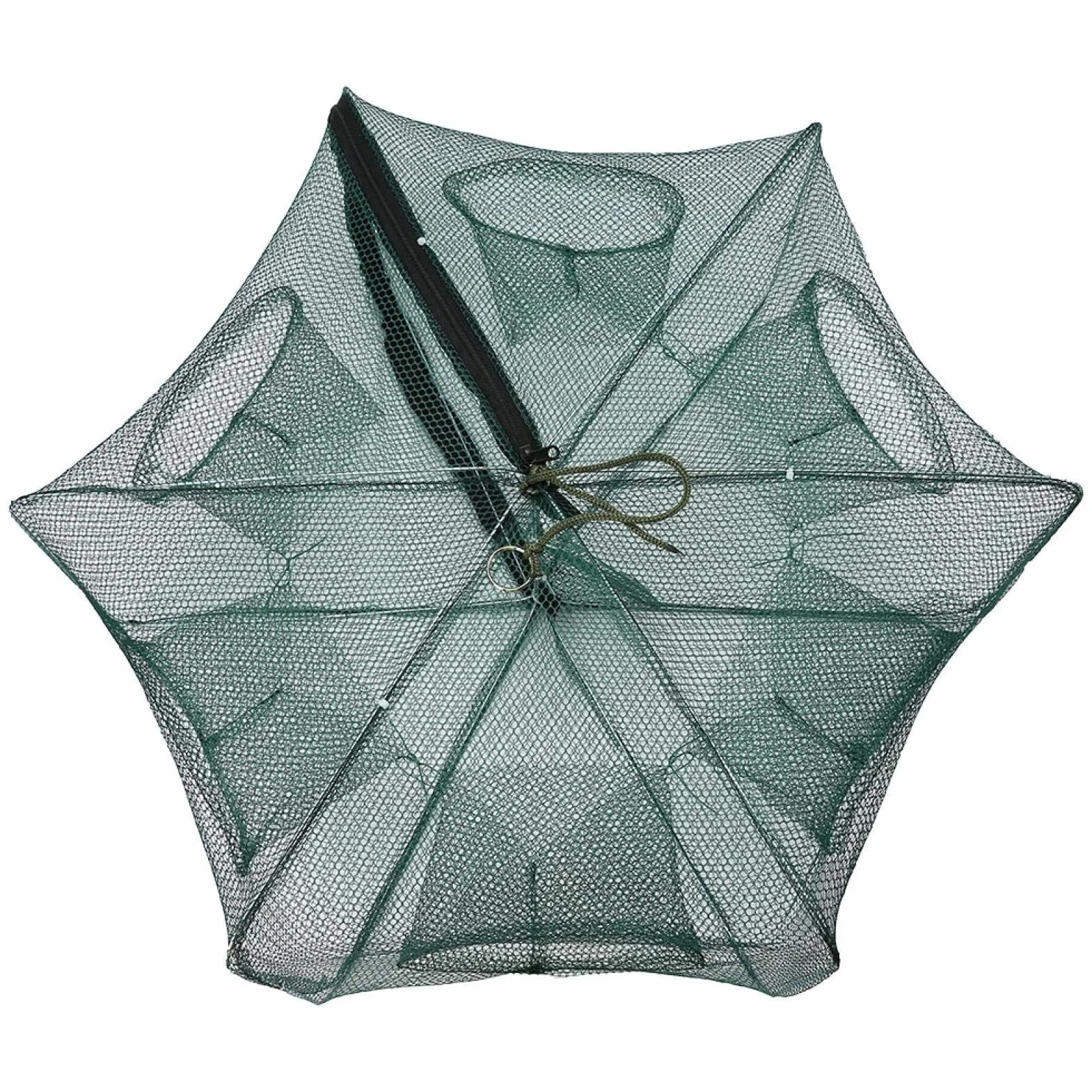 Cyrank Trampa de 6/12 Agujeros Red de Pesca Plegable para Cebo de Cangrejos