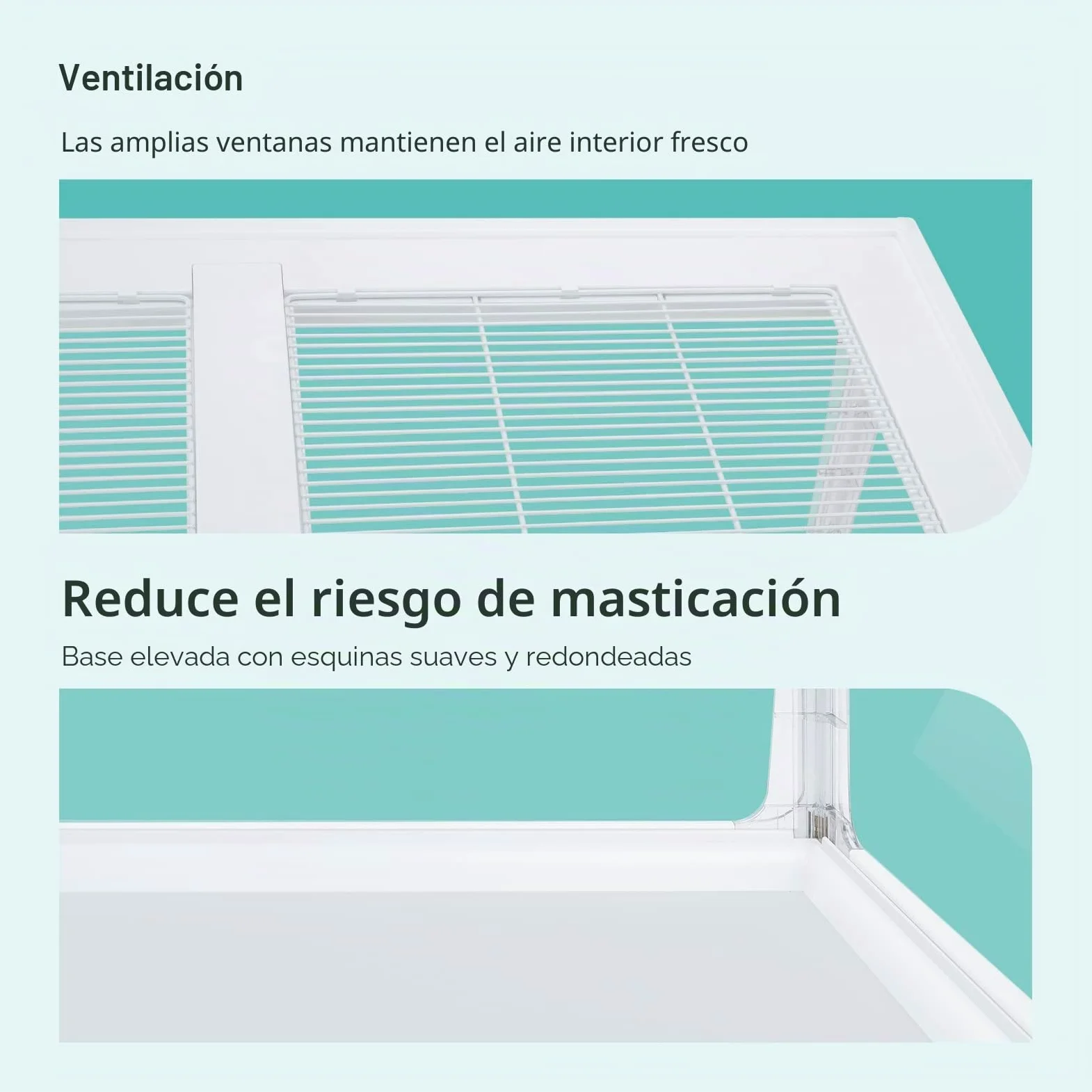 Niteangel Jaula para Hámster Serie Stacker: Encerramiento Apilable y Amplio de Vidrio para Hámsters, Gerbos, Lemmings, Degús u Otros Animales Pequeños de Tamaño Similar (Vidrio en los 4 Lados)