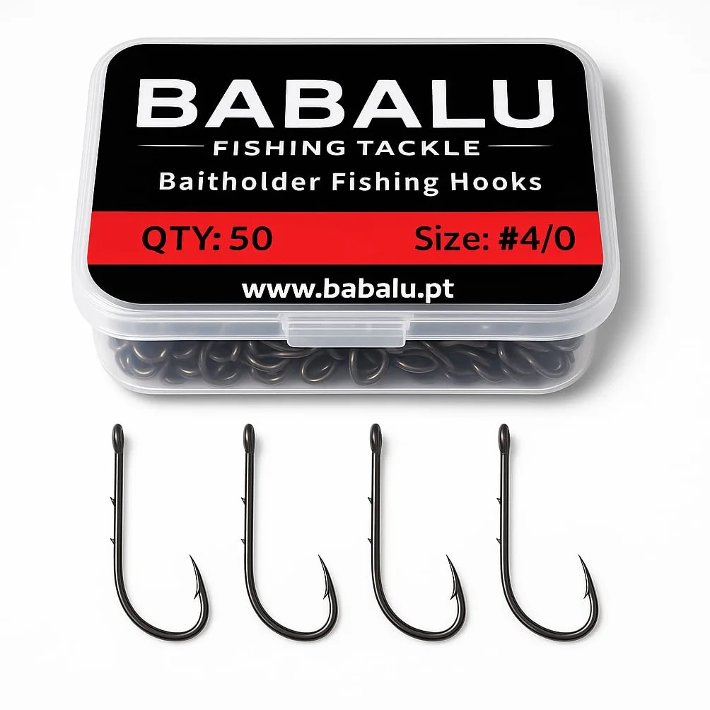 Anzuelos de Pesca Baitholder 50pcs Acero de Alto Carbono