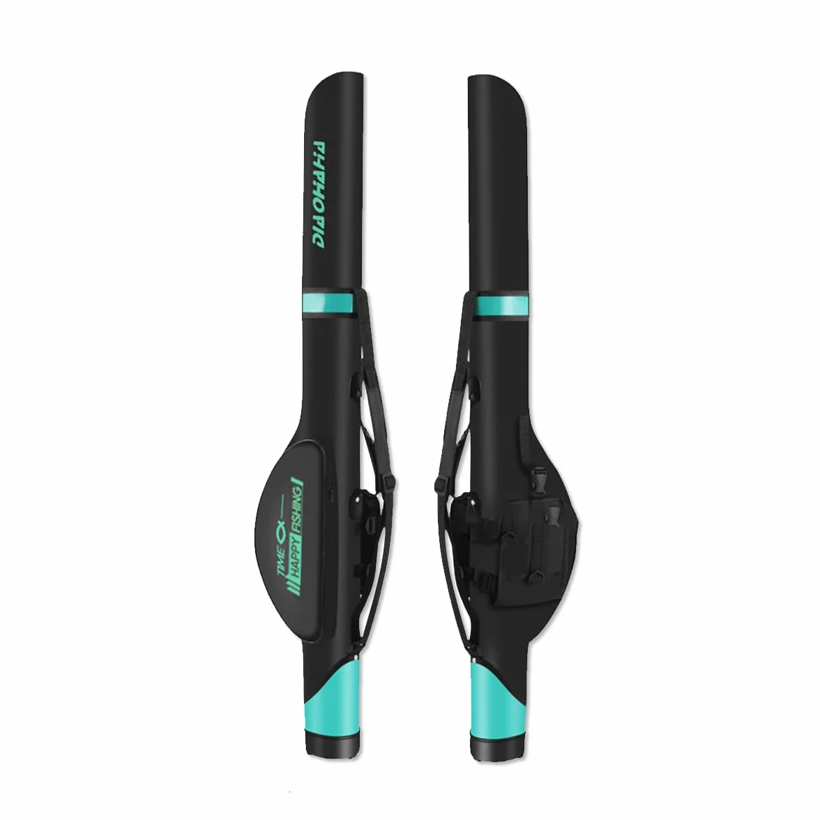 Funda para Cañas de Pescar Impermeable 130 cm, Mochila Pesca con Dos Bolsillos Laterales