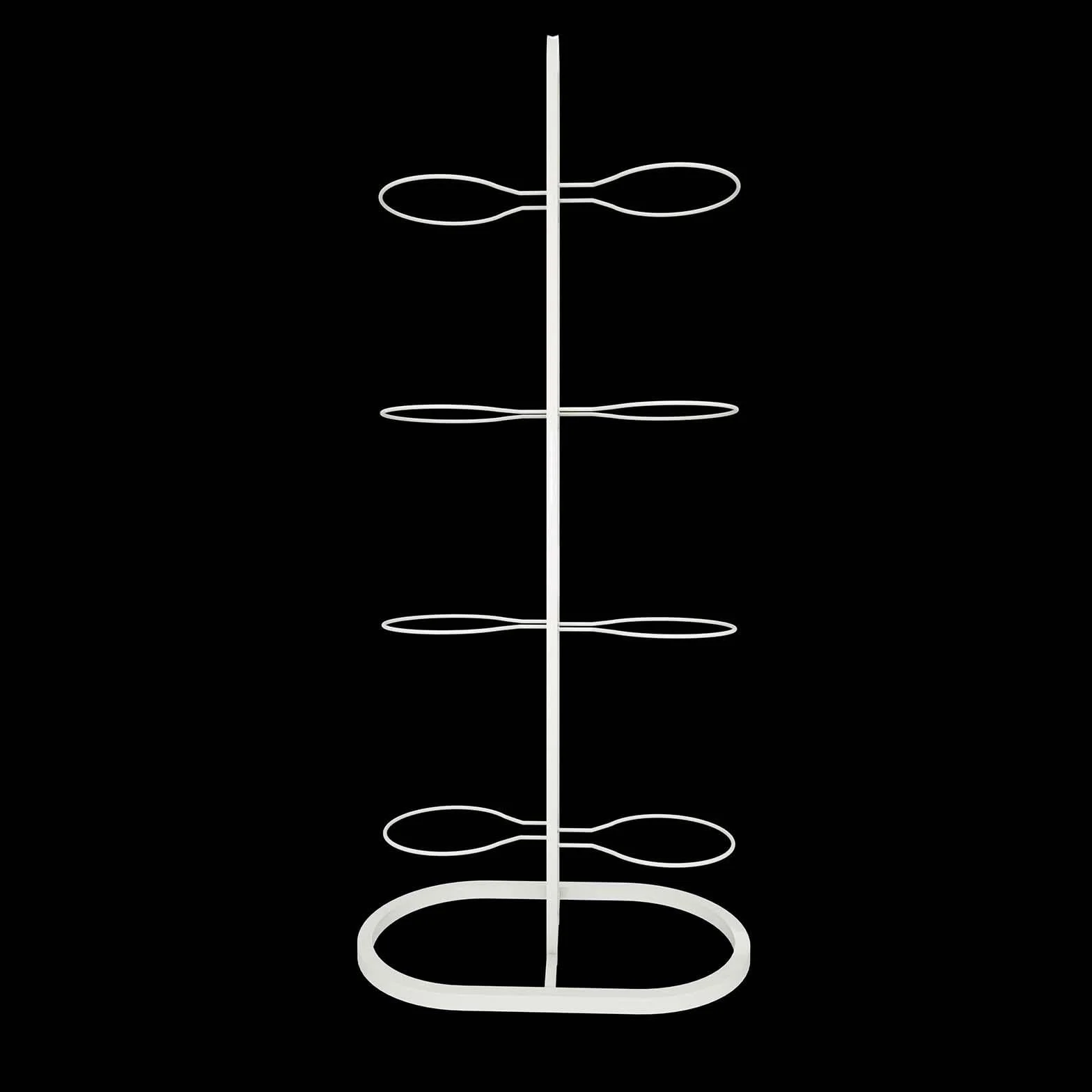 Soporte Vertical para 8 Balones de Fútbol, Organizador de Equipo Deportivo, Blanco