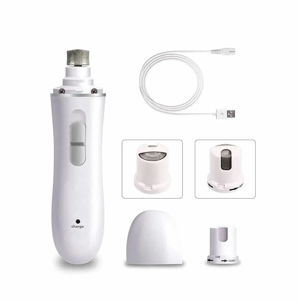 Molinillo de uñas para perros - Trimmer de clavo de mascota recargable de 2 velocidades profesional con clippers, ruido bastante bajo, patas de aseo y alisado para pequeños perros grandes y gato