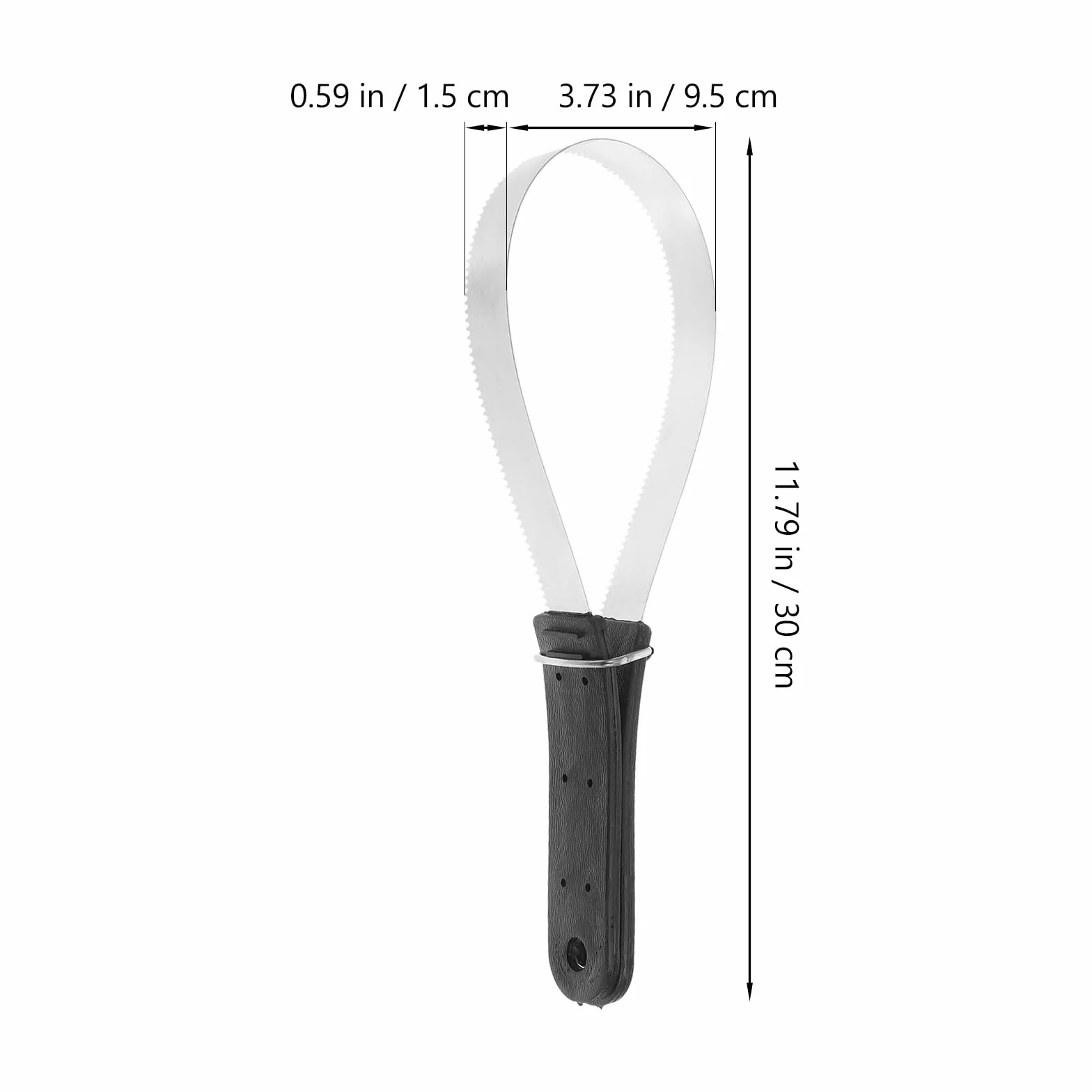 SUPVOX Cepillo De Pelo De Caballo De Acero Inoxidable Con Mango De Plástico Herramienta De Aseo Raspador Para Caballos Y Ideal Para Eliminar Pelo Suelto 11.8X3.7X0.6 Pulgadas