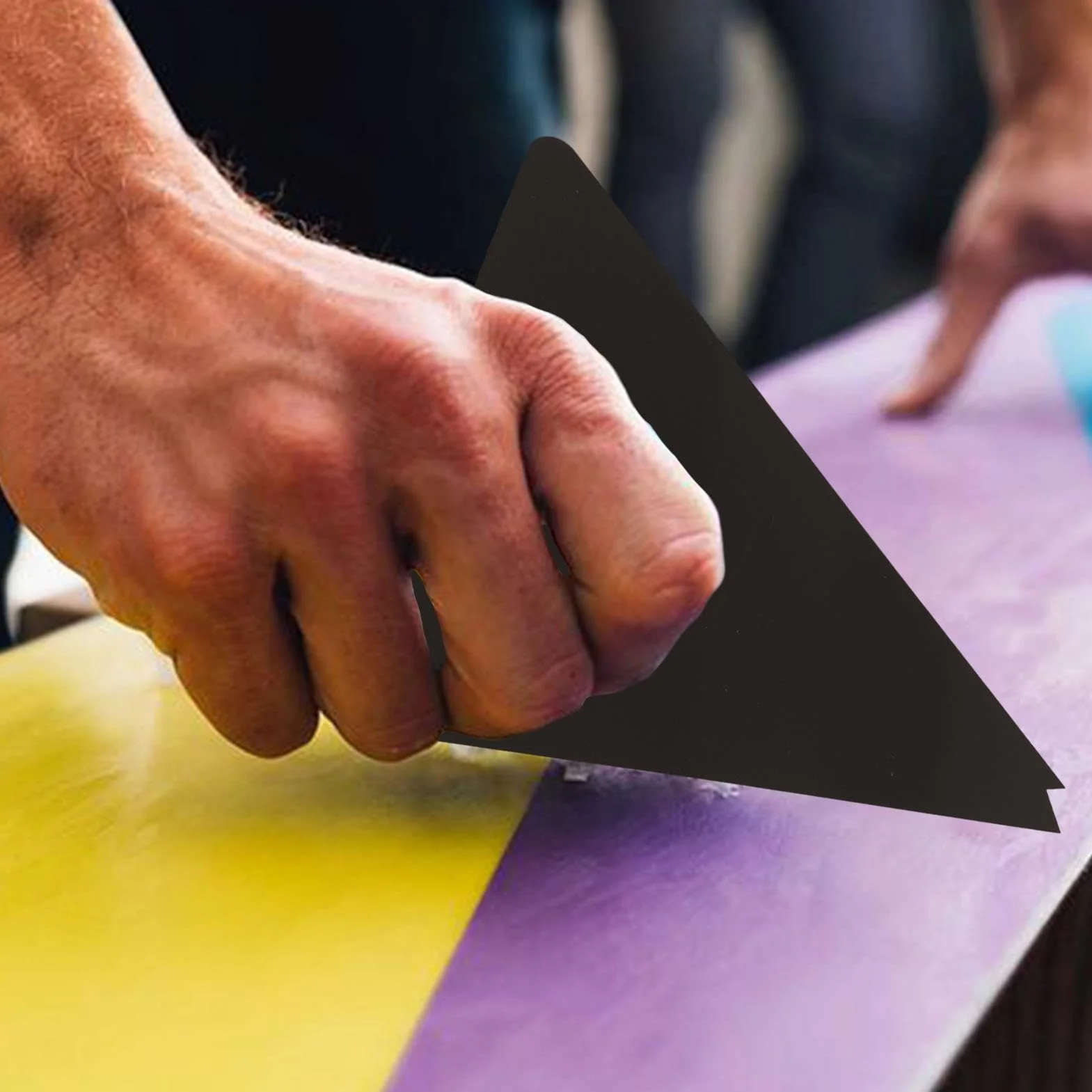 Rascador de cera acrílico triangular para snowboard y esquí