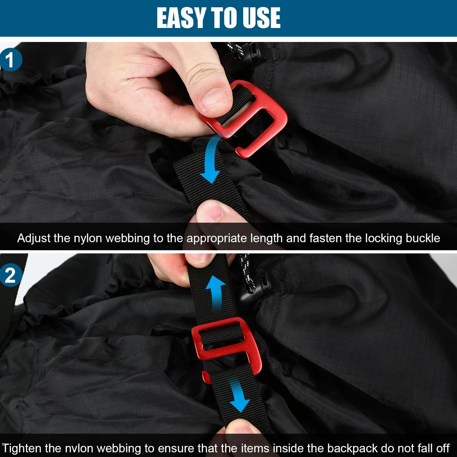 Bolsa de Cuerda para Escalada Mochila Estable Correa Hombro Plegable Exteriores