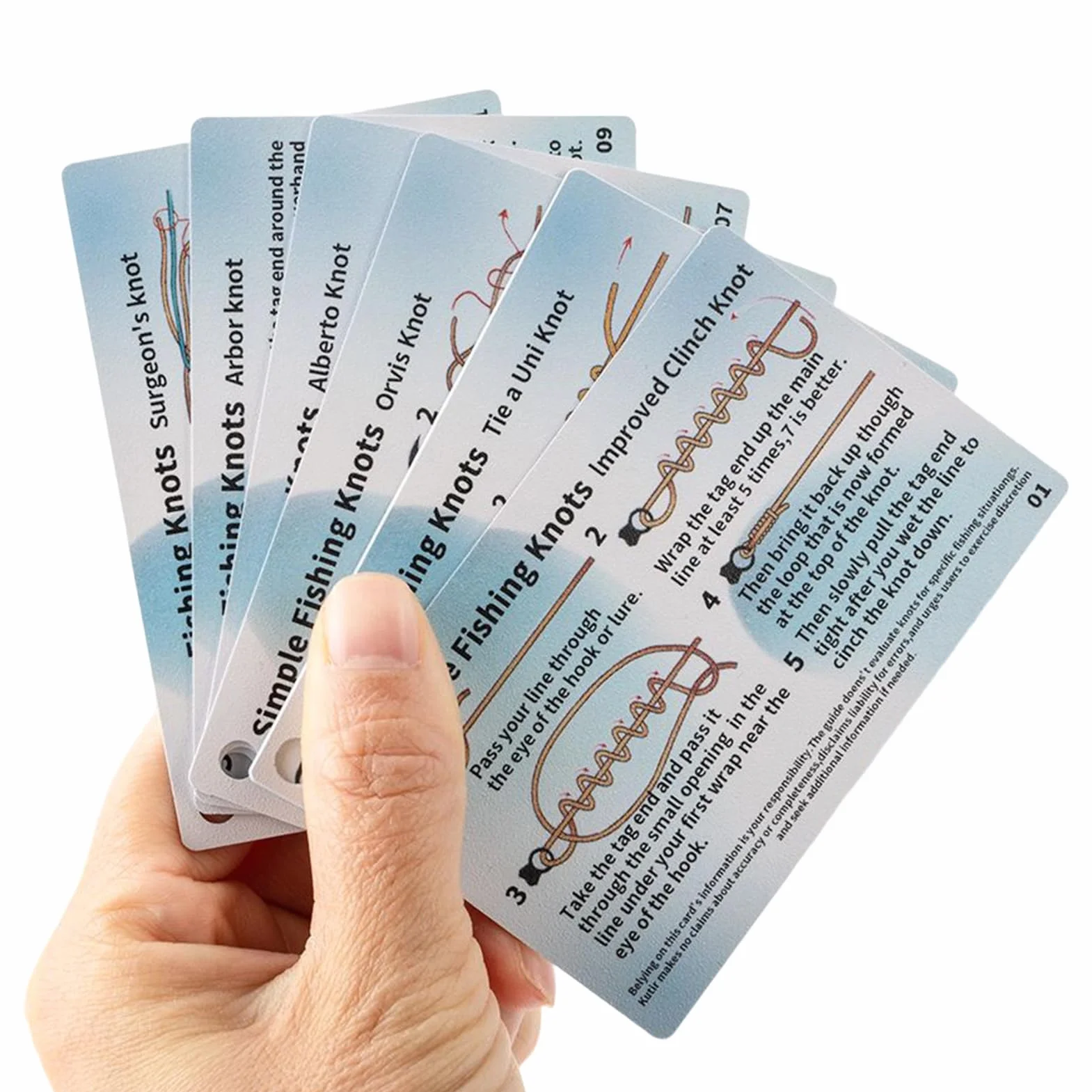6 Piezas Guía Manual Impermeable de Nudos, 12 Tipos de Nudos, Hojas de Práctica Laminadas Resistentes