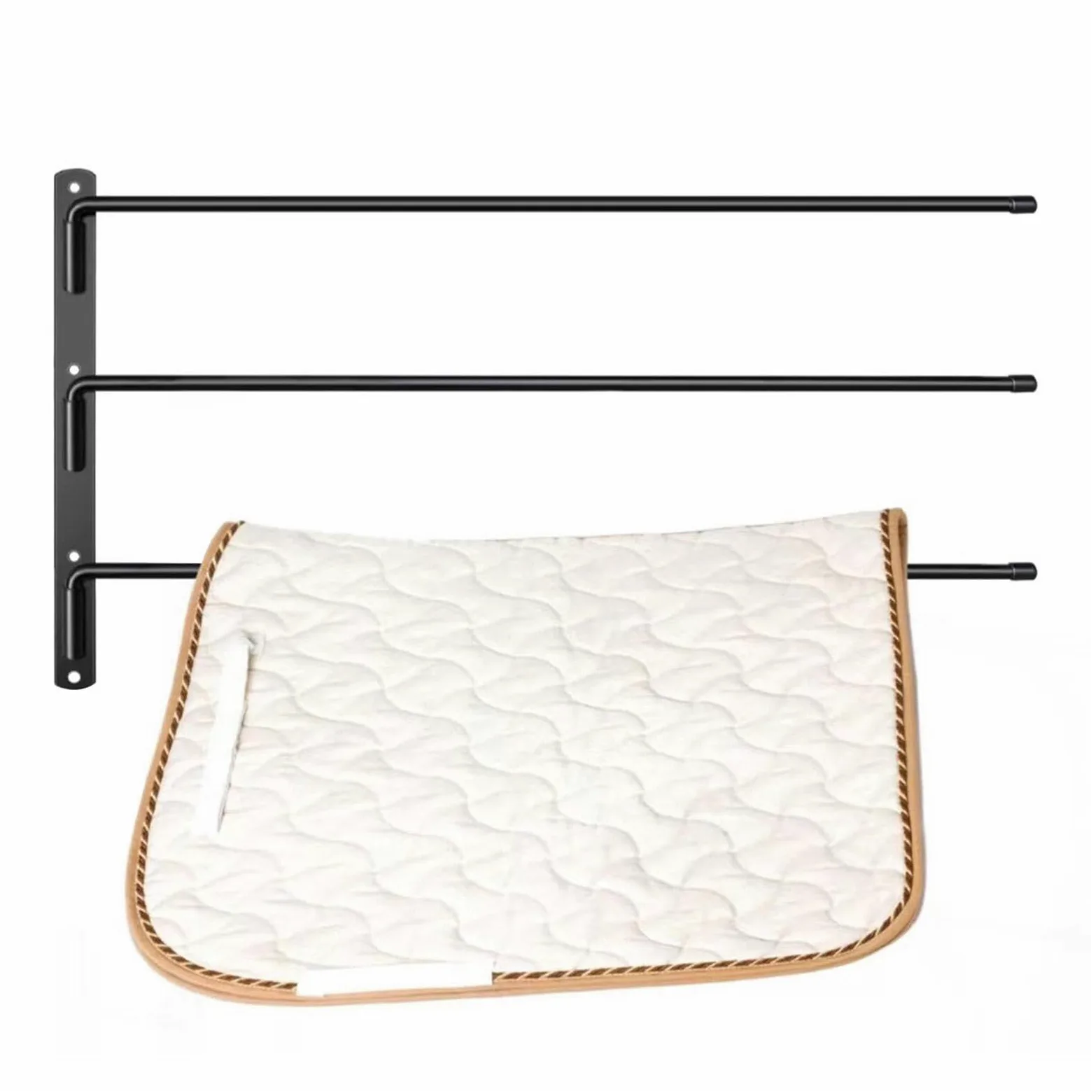Soporte Portamantas de Caballo Desmontable De Pared | Organizador para Sudaderos y Monturas para su Granero, Establo, Granja, Remolque, Hogar, Interior, Exterior y Cuarto Arreos