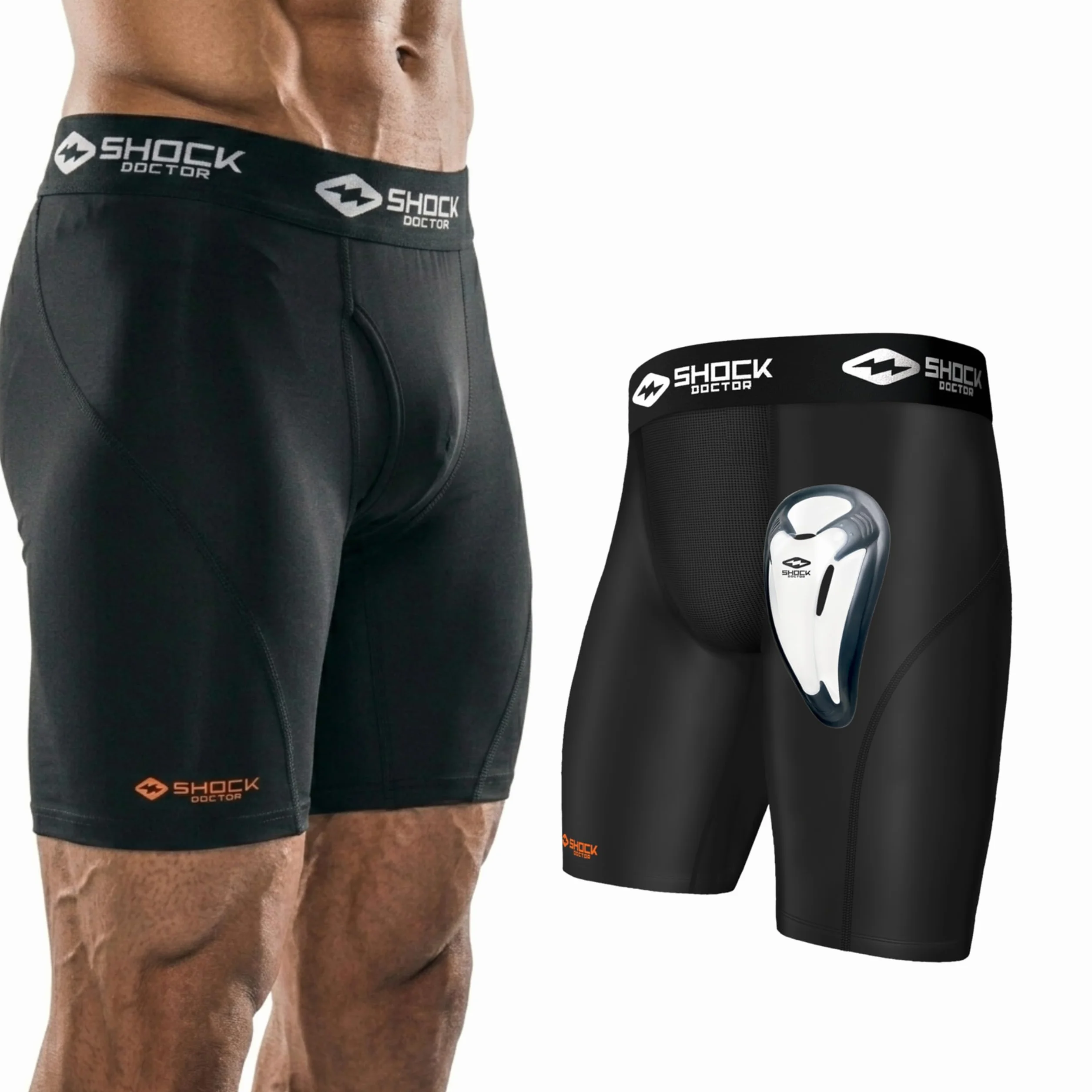 Shock Doctor Core Compression Bioflex Cup Pantalones Cortos Hombre