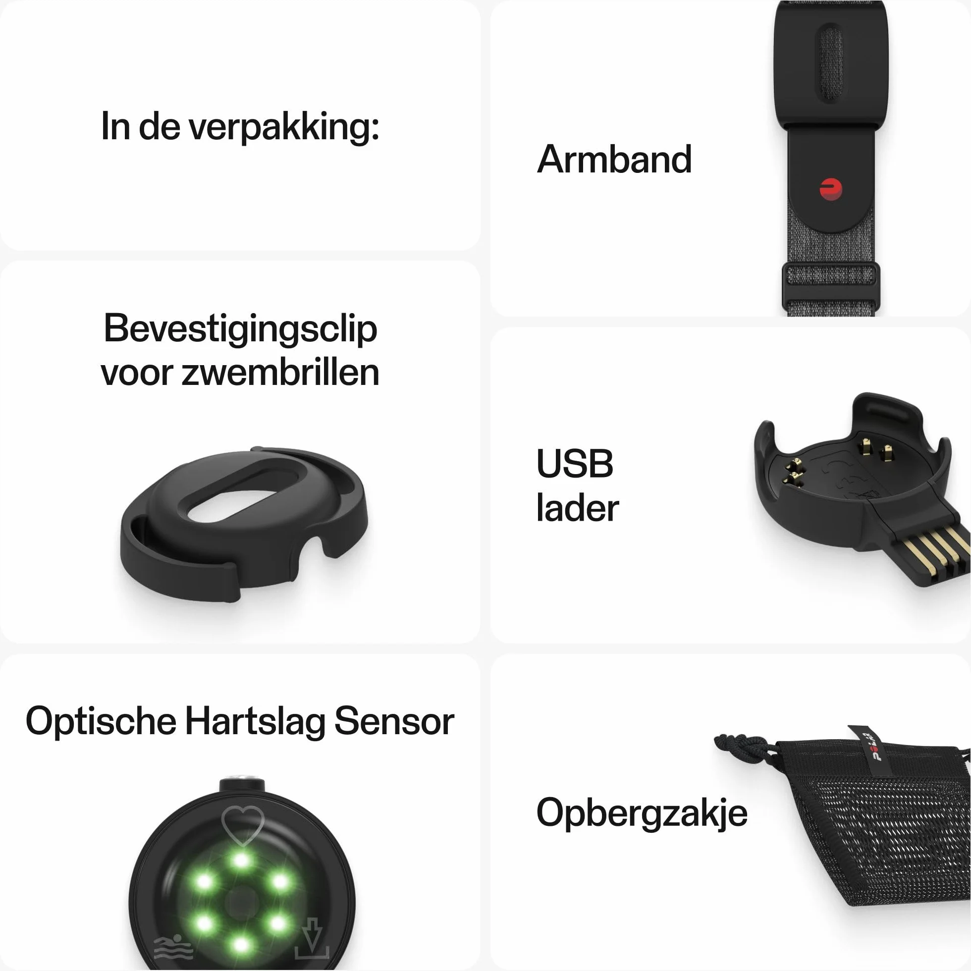 Polar Verity Sense Czujnik Tętna Ant+ Bluetooth Dual Kompatybilny z Peloton Endomondo Zwift