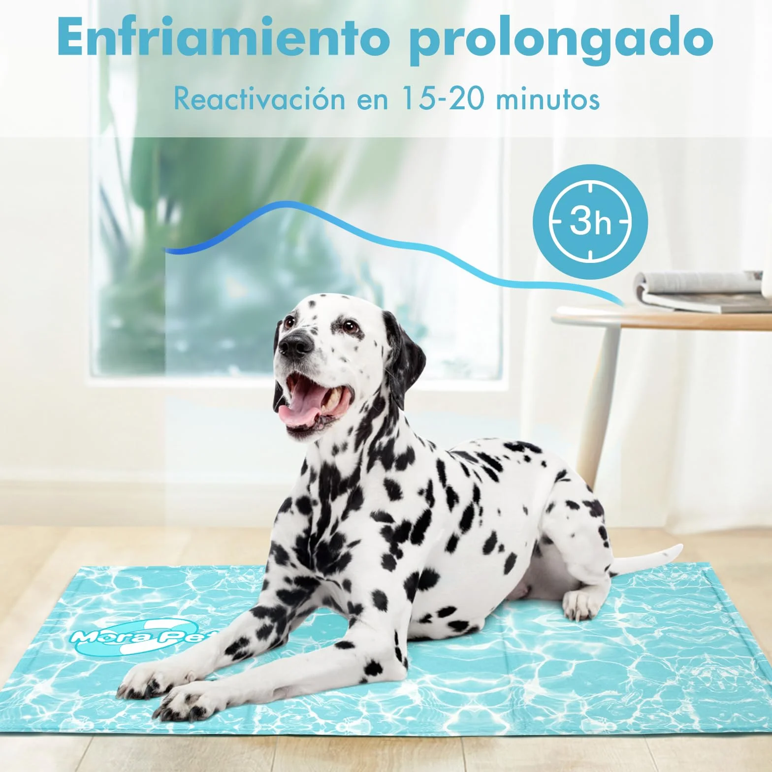 Pawtasy Cama refrescante Perros Manta refrigerante para Perro y Gatos Cama Fria de Verano Alfombra Alfombrilla refrescante colchoneta Fresca para Mascotas Grande XL 100 x 60 cm
