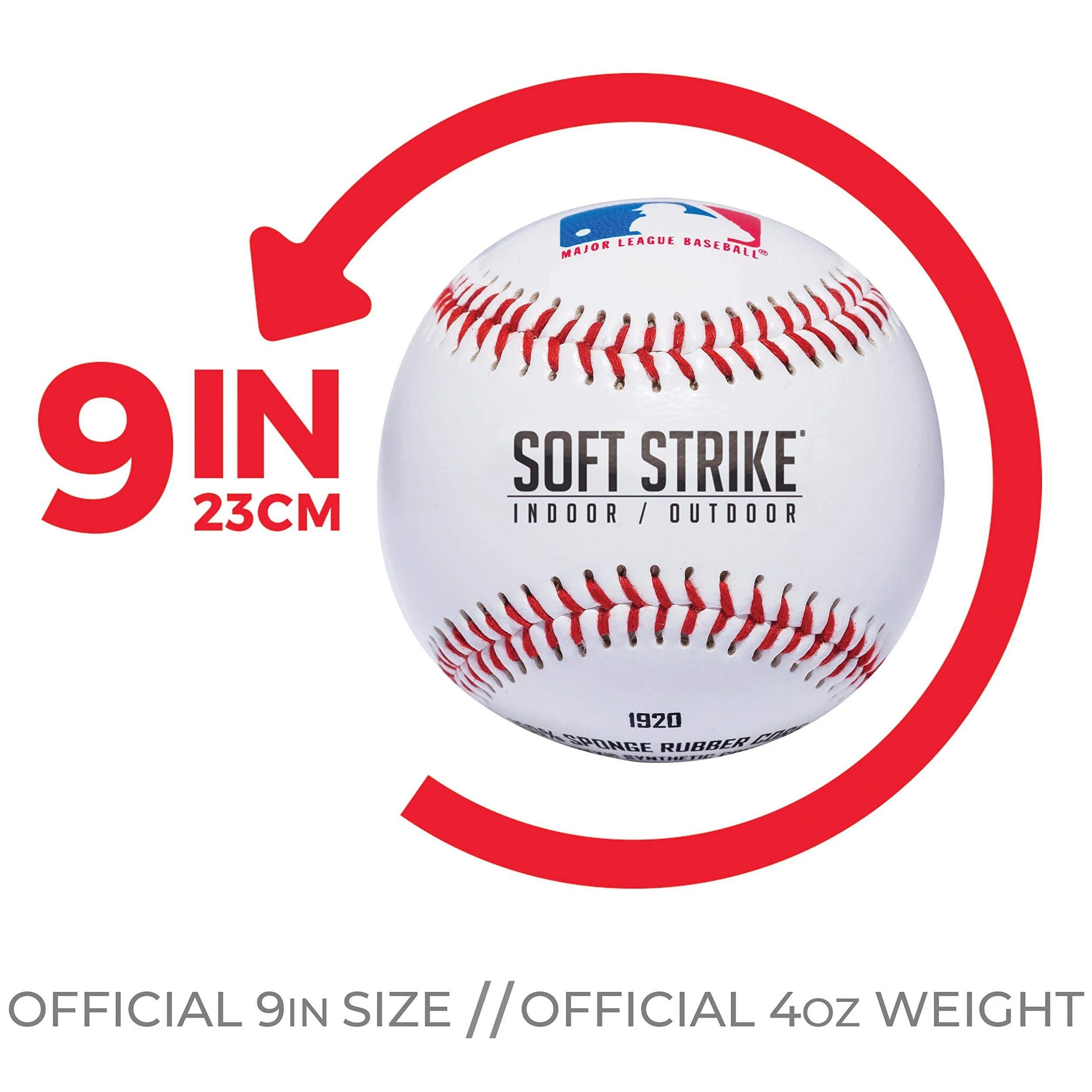 Franklin Sports Soft-Strike Teeball Bola de Teeball MLB Oficial