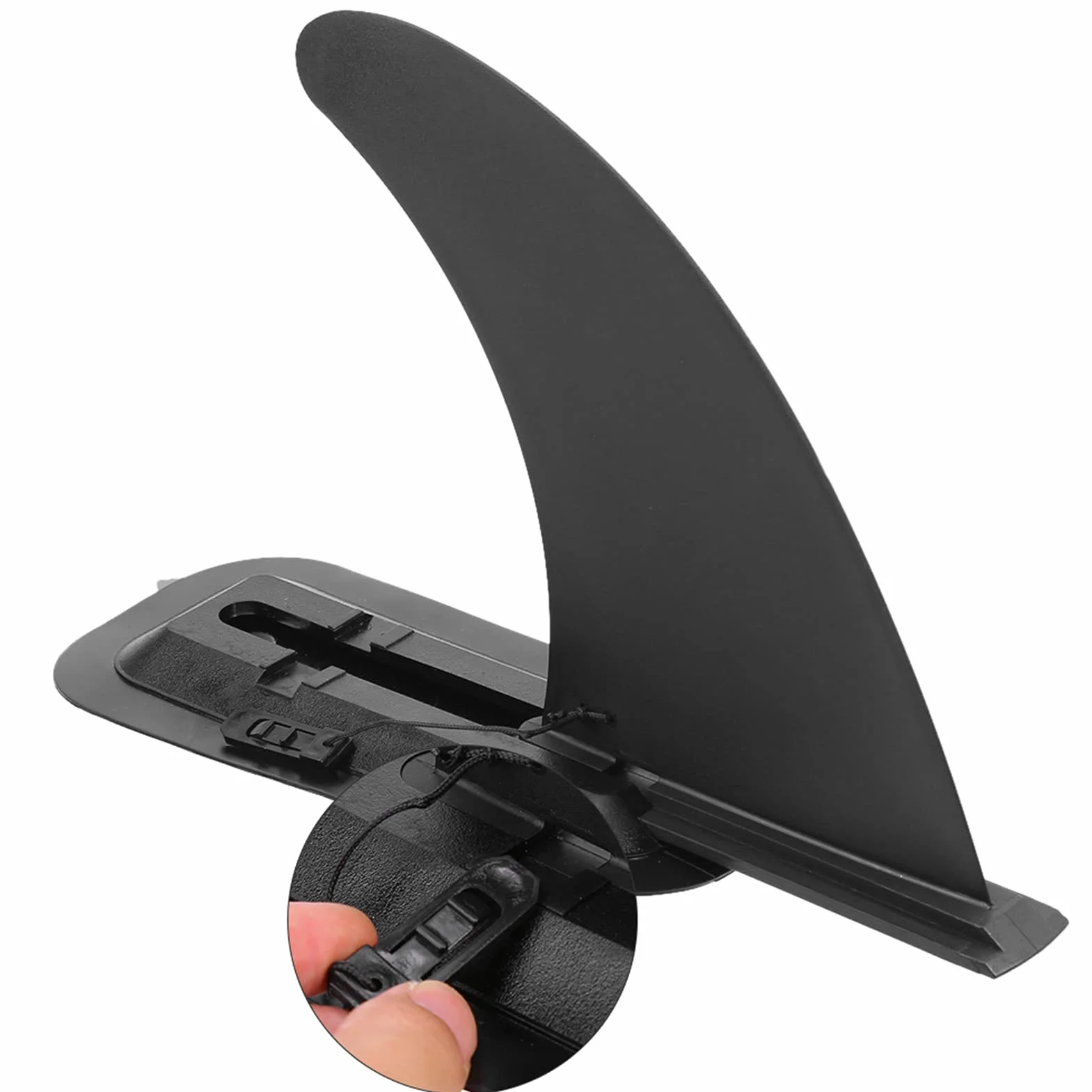 Aleta Universal extraíble para Tabla de Surf y Kayak Inflable, Reforzada con Nailon