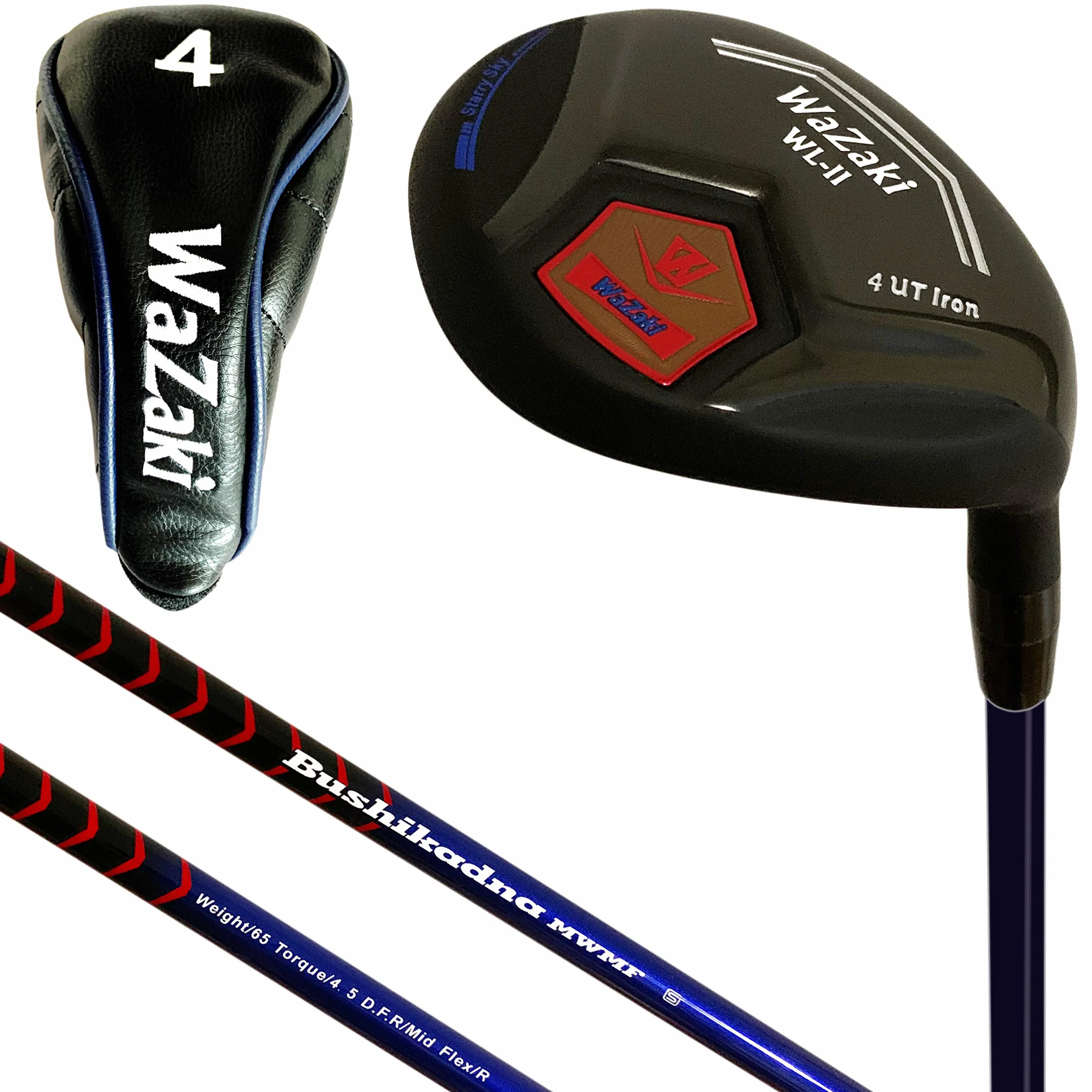 WaZaki Single Hybrid Iron Golf Club USGA R A Rules Modelo WLIIS Negro Azul
