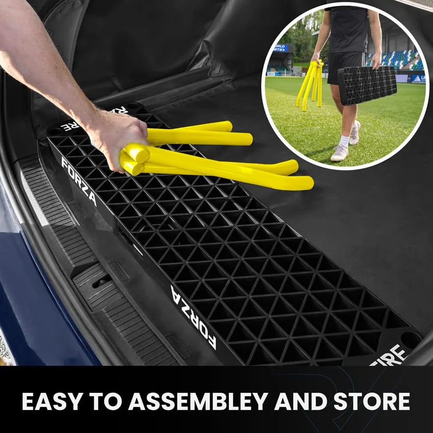 FORZA Wave Soccer Rebounder 4 en 1 Tablero de rebotes y pases - Estándar o XL