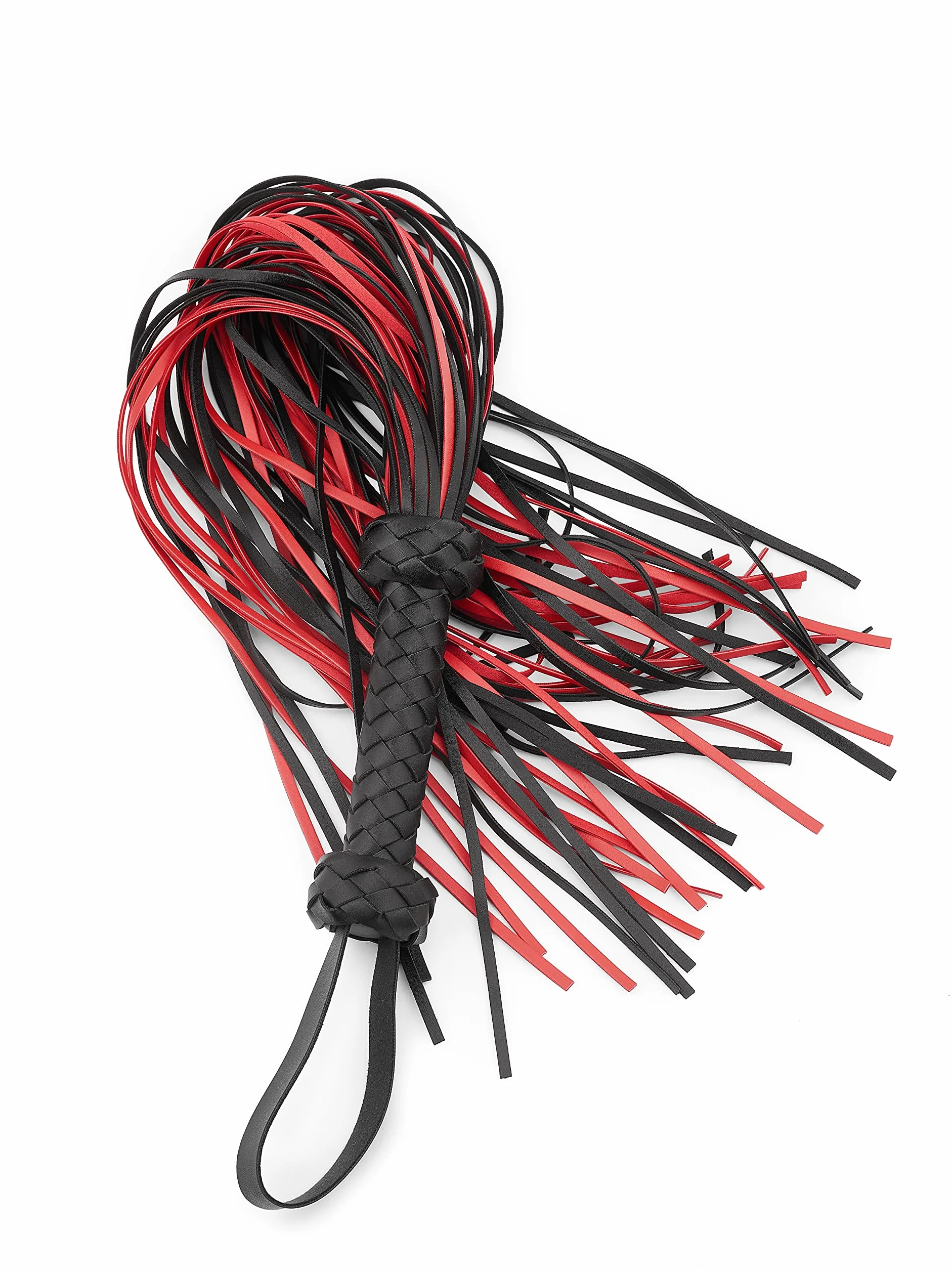 Fusta de Caballo de Cuero Rojo 76 cm - Fusta Ecuestre para Montar