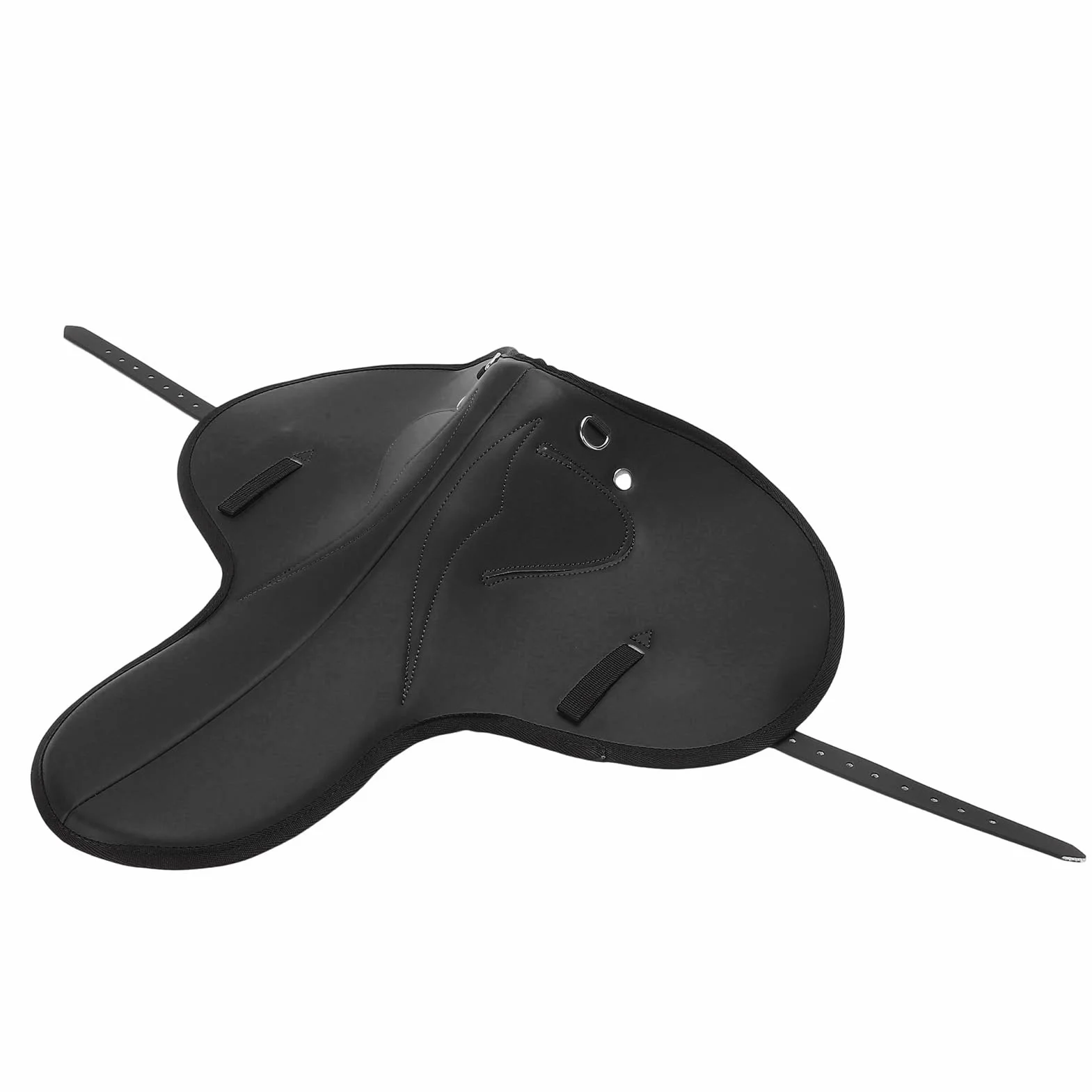 Yctze Cómoda Almohadilla para Silla de Montar de Microfibra - Estera de Equitación Antideslizante Que Absorbe los Golpes con Correas de Fijación Estabilidad Ecuestre - Doma, Salto y Eventos