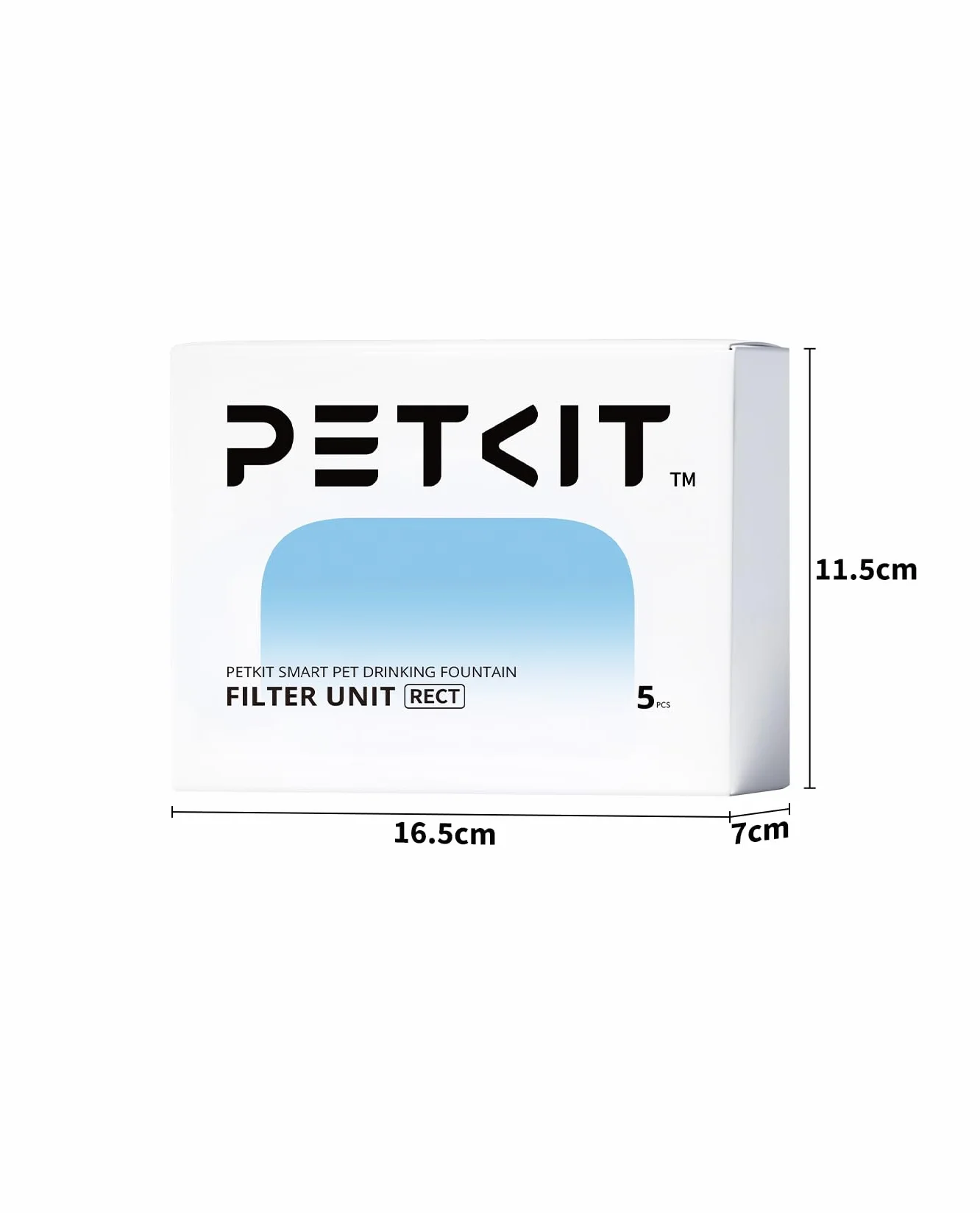 PETKIT Filtro para Fuente de Gatos, 5 Piezas, para la Fuente para Gatos Sin Cable EVERSWEET MAX, Carbón Activo, Filtración de Alta Eficacia
