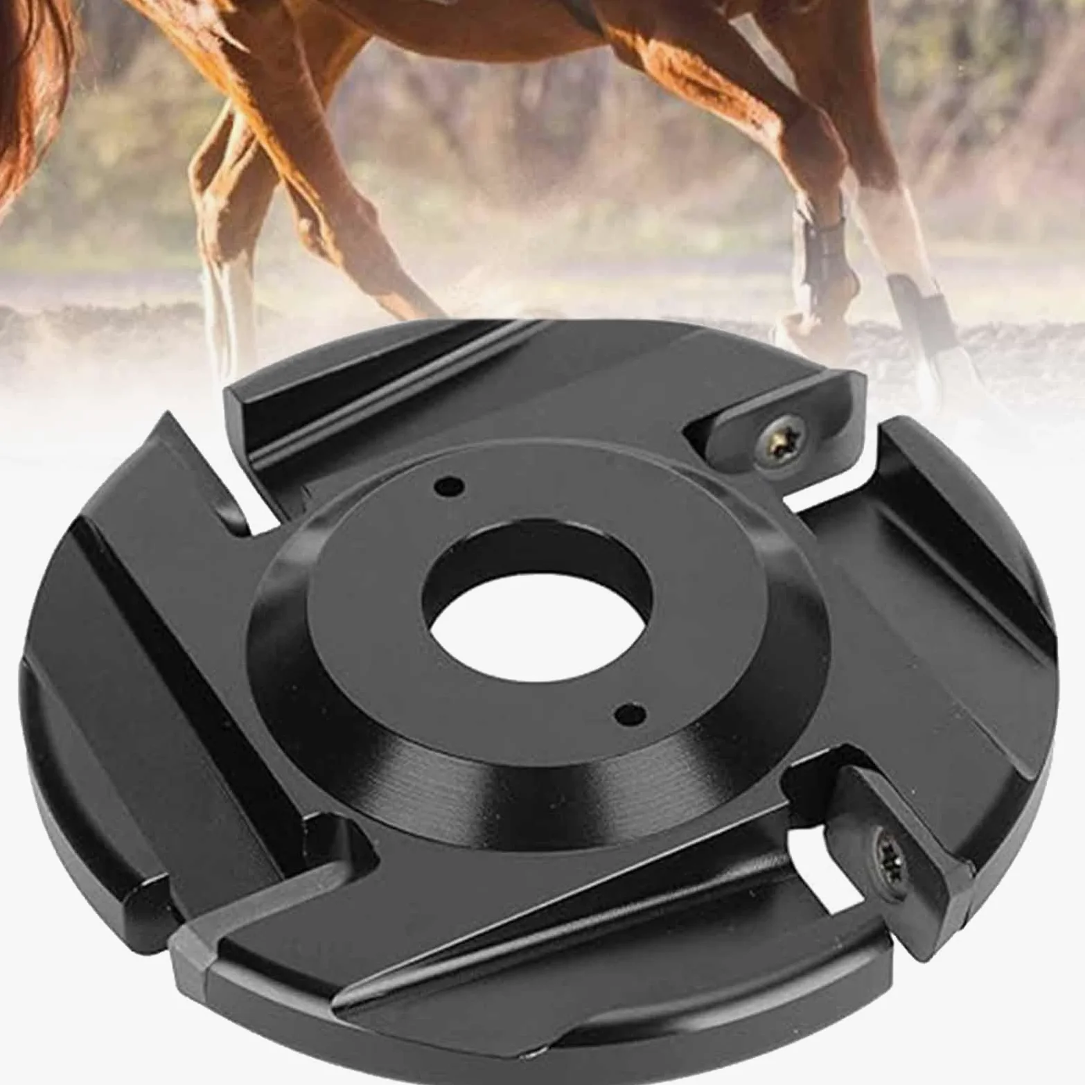 Disco recortador de pezuñas – 100 mm de aleación de doble cara con 4 cuchillas reemplazables para ganado, ovejas, ganado, caballos