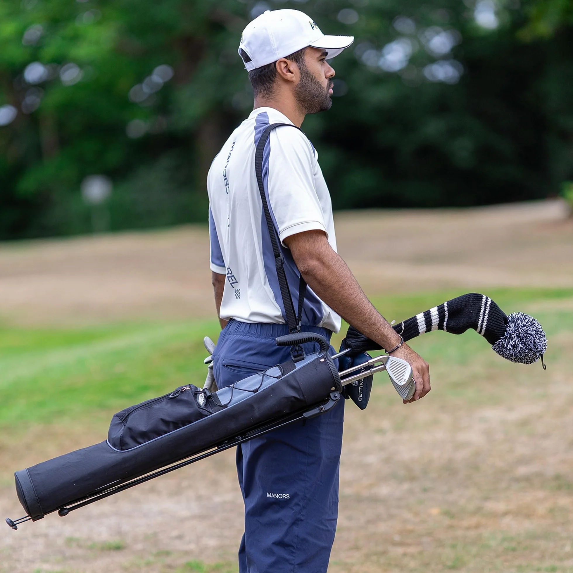 Longridge Torba na nogi golfowa Pitch & Putt 4" czarna