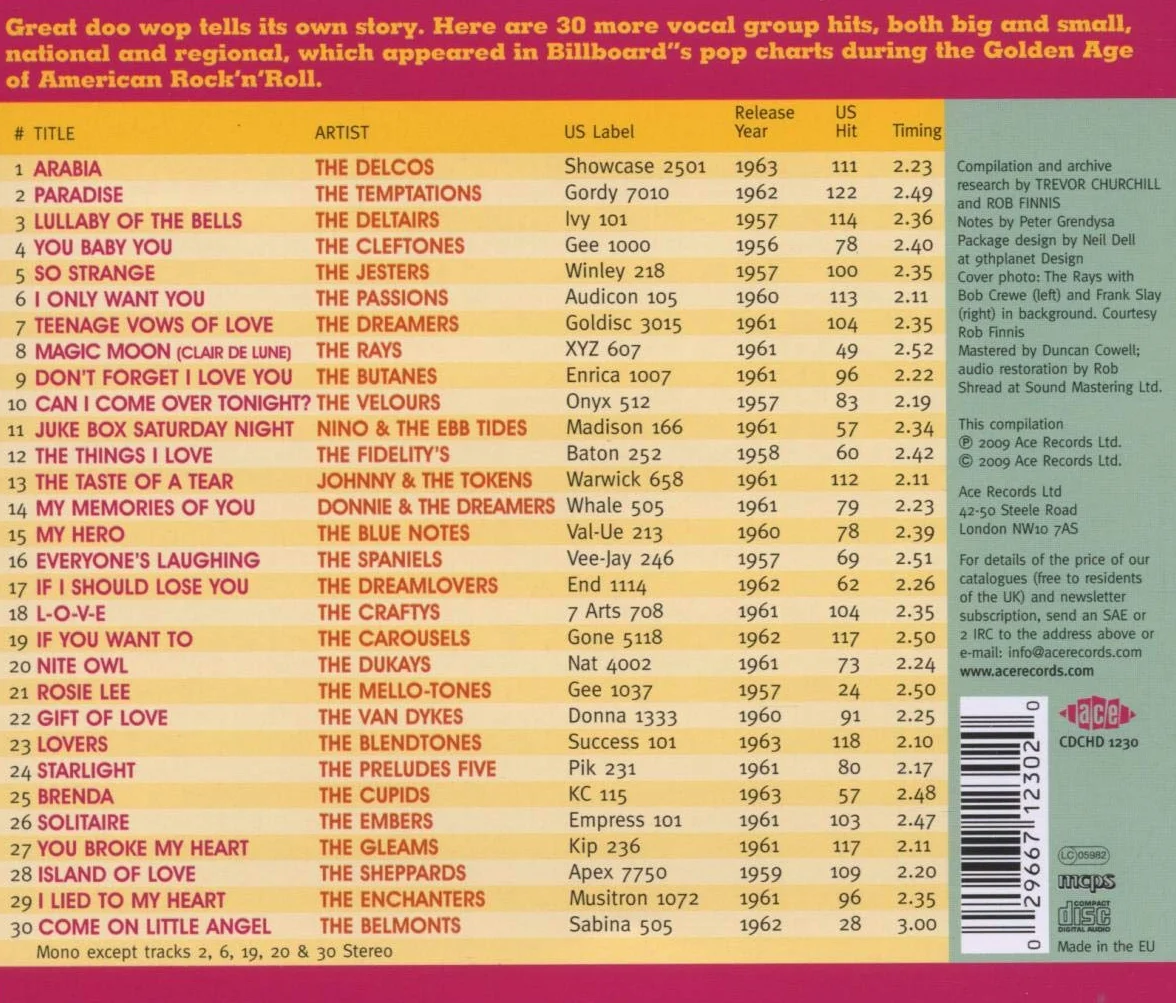 The Golden Age Of American Rock'n'roll Special Doo Wop Edition Vol 2
