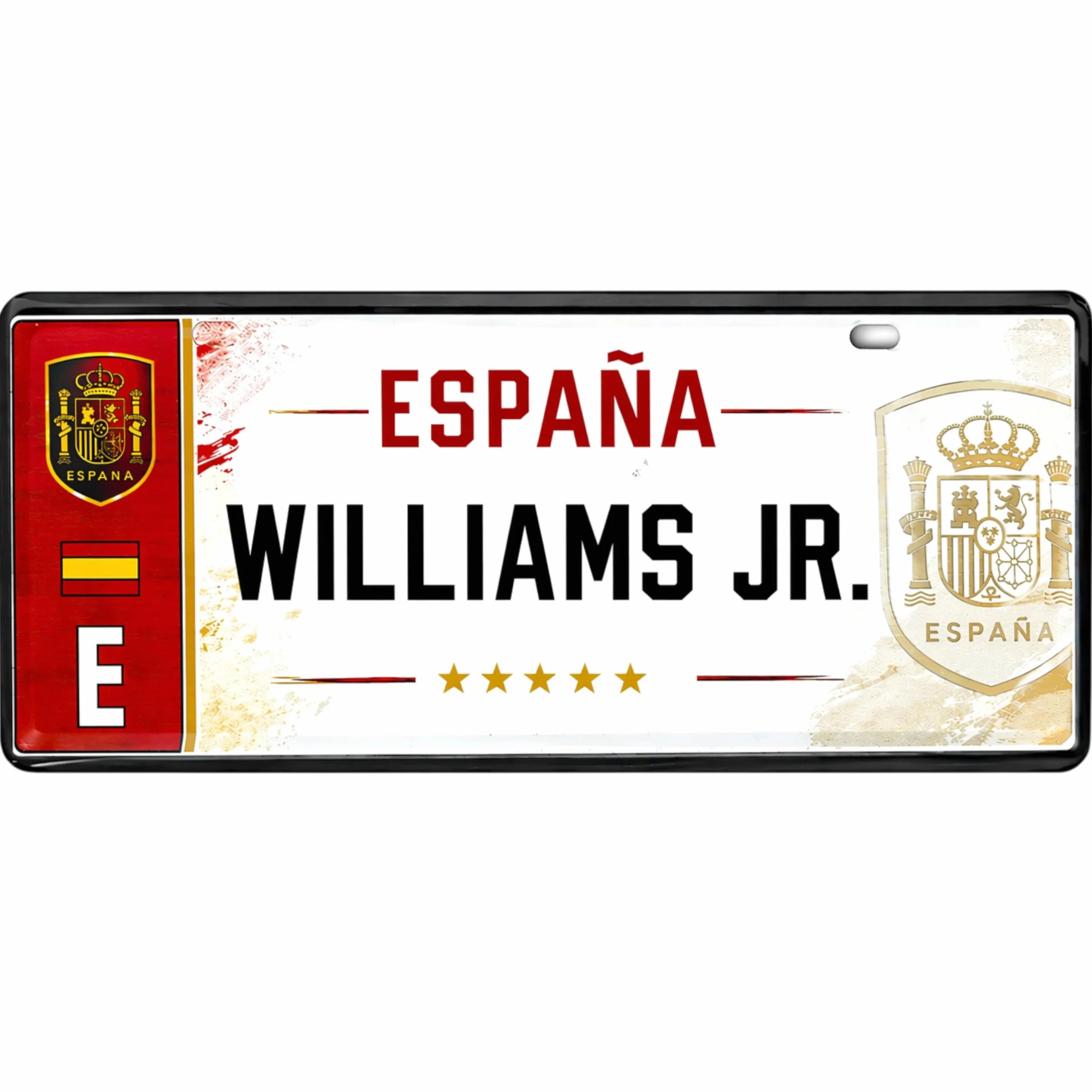 Champion's City ESPAÑA FC Matrícula Personalizable 6x14 cm RFEF