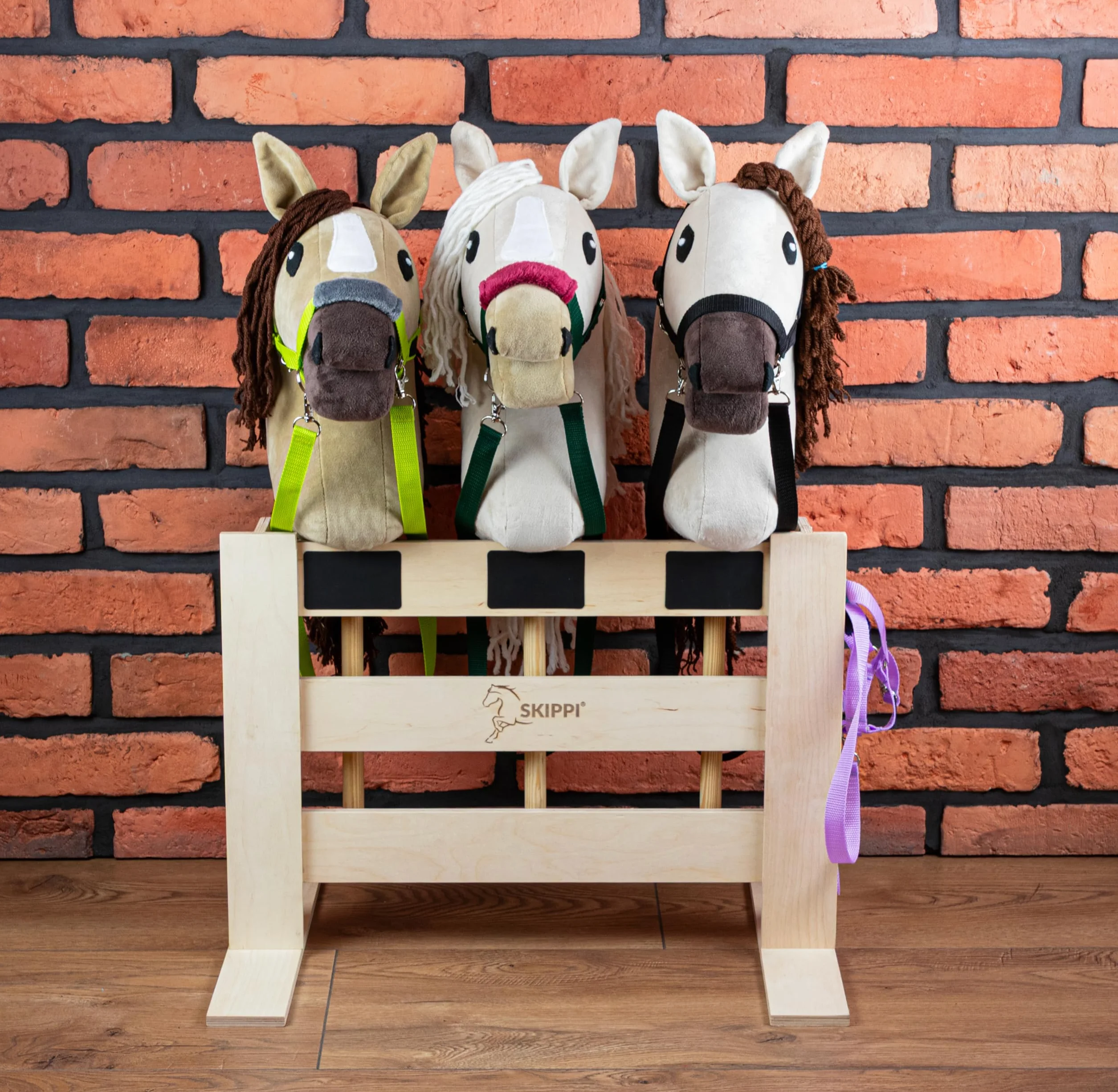 SKIPPI Hobby Horse Paddock para 3 Caballos, Hobby Horse Cuadra, Establo, Recinto, Box