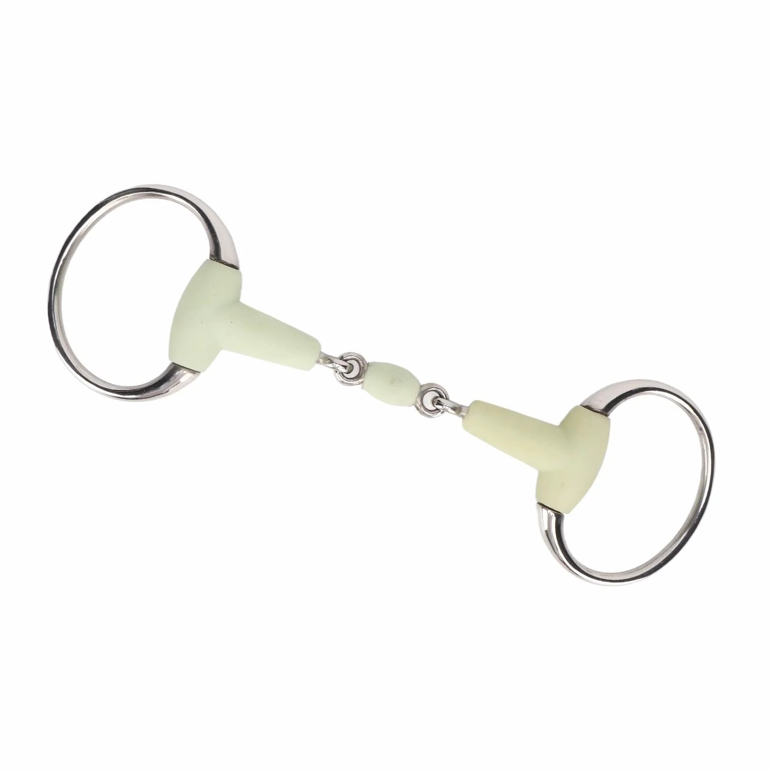 SENECESLI Broca de Caballo Duradera de Acero Inoxidable para Entrenamiento con Sabor a Manzana, Broca de Filete de Goma para Carreras, 1 para la Boca