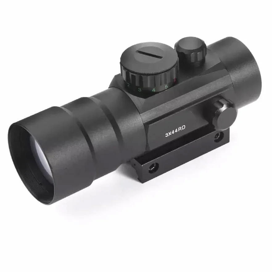 Visor Mira Red Dot 3x44RD con Ampliación de 3X para Escopetas, Rifles y Pistolas de Aire Comprimido